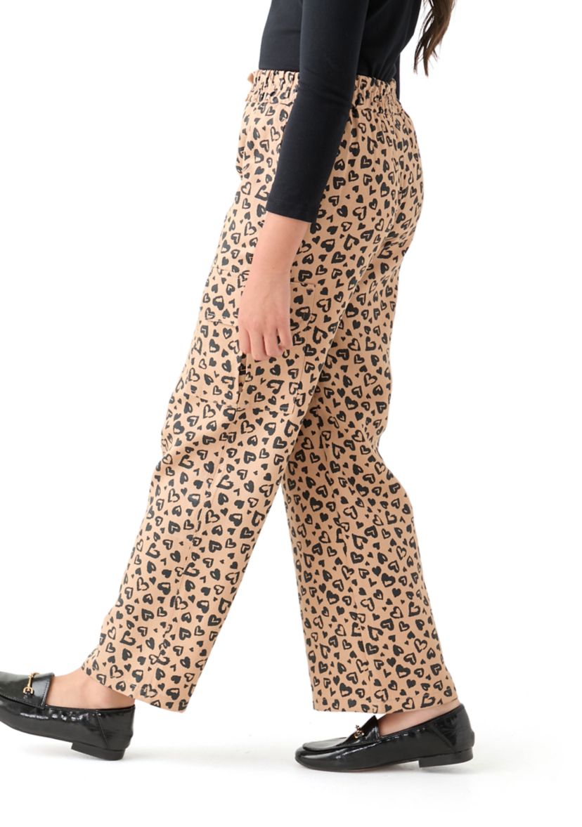 Girls 7-16 Printed Wide Leg Cargo Pants