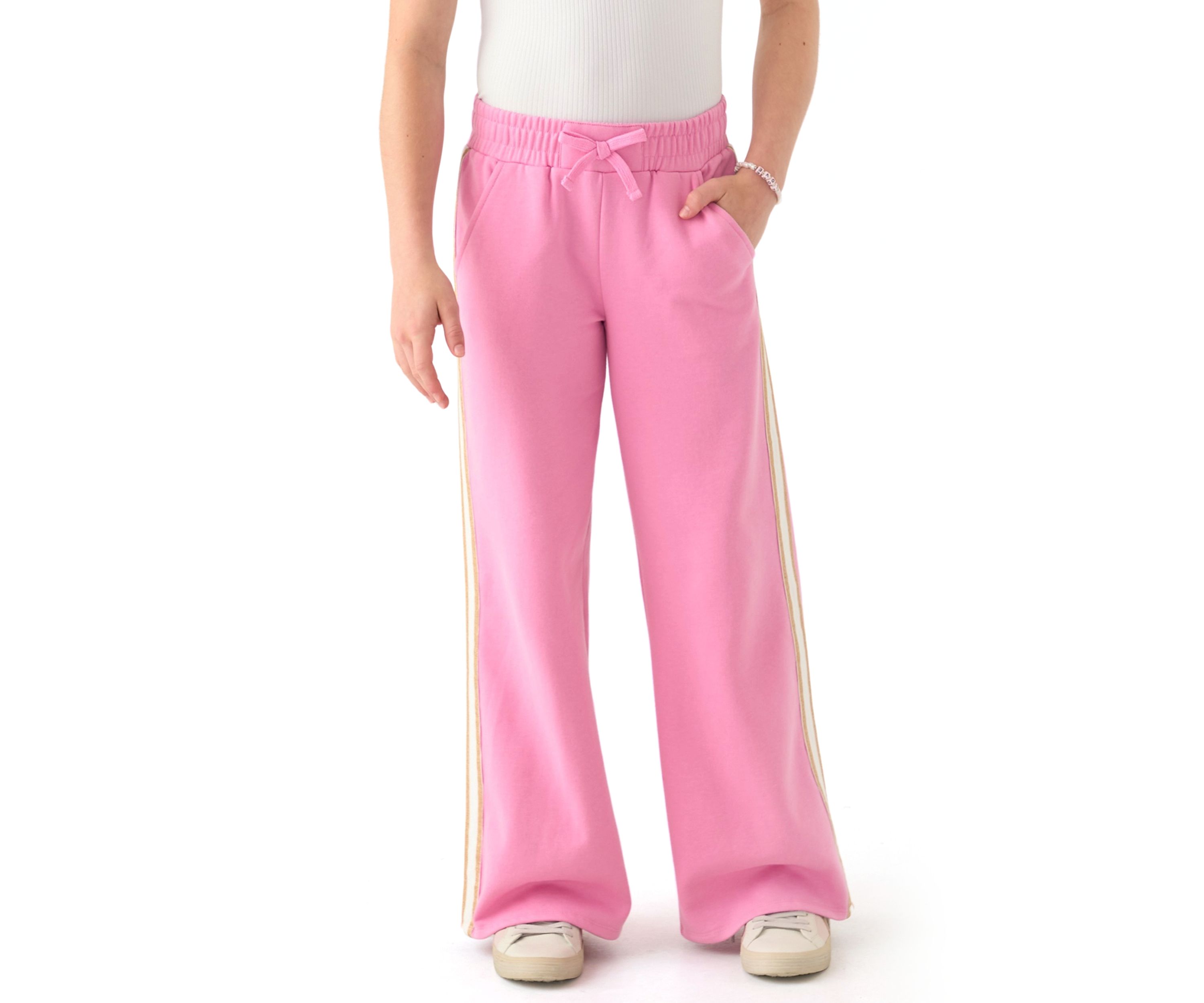Girls 7-16 Wide Leg Fleece Pants