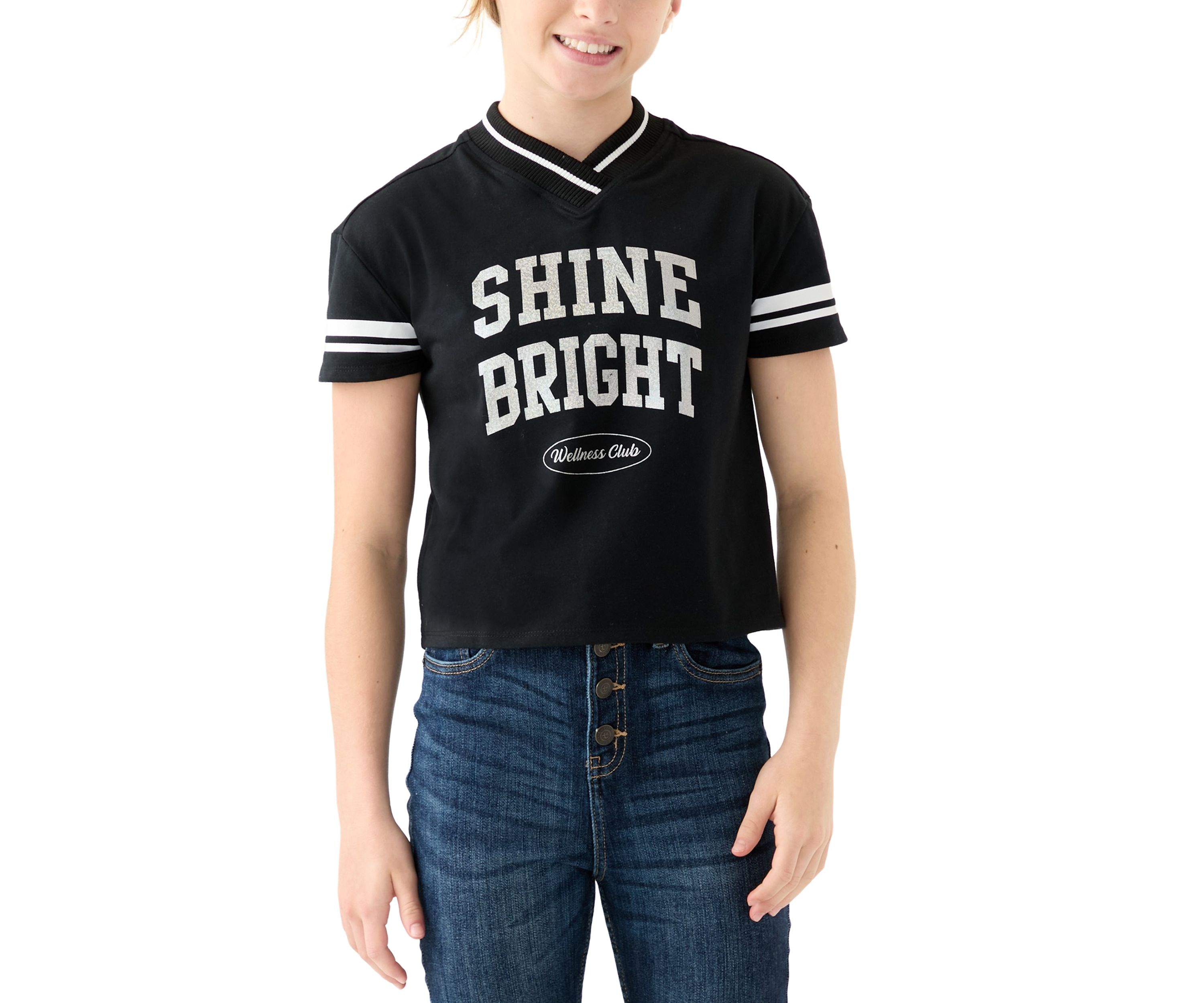 Girls 7-16 Rugby Jersey Graphic T-Shirt