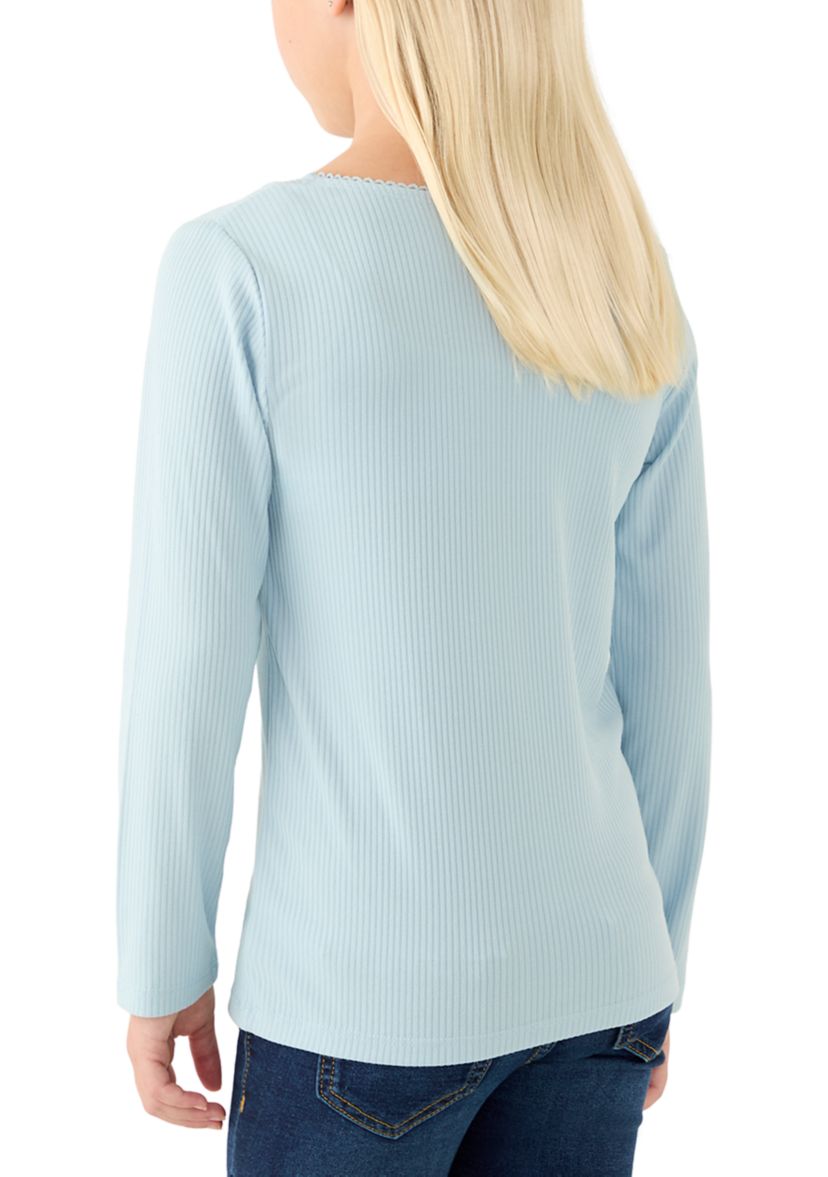 Hrk♡ Derek Heart Girls 7-16 Long Sleeve Cross Stitch Knit Top | Belk