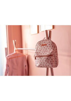 Heart White Pink Mini Backpack