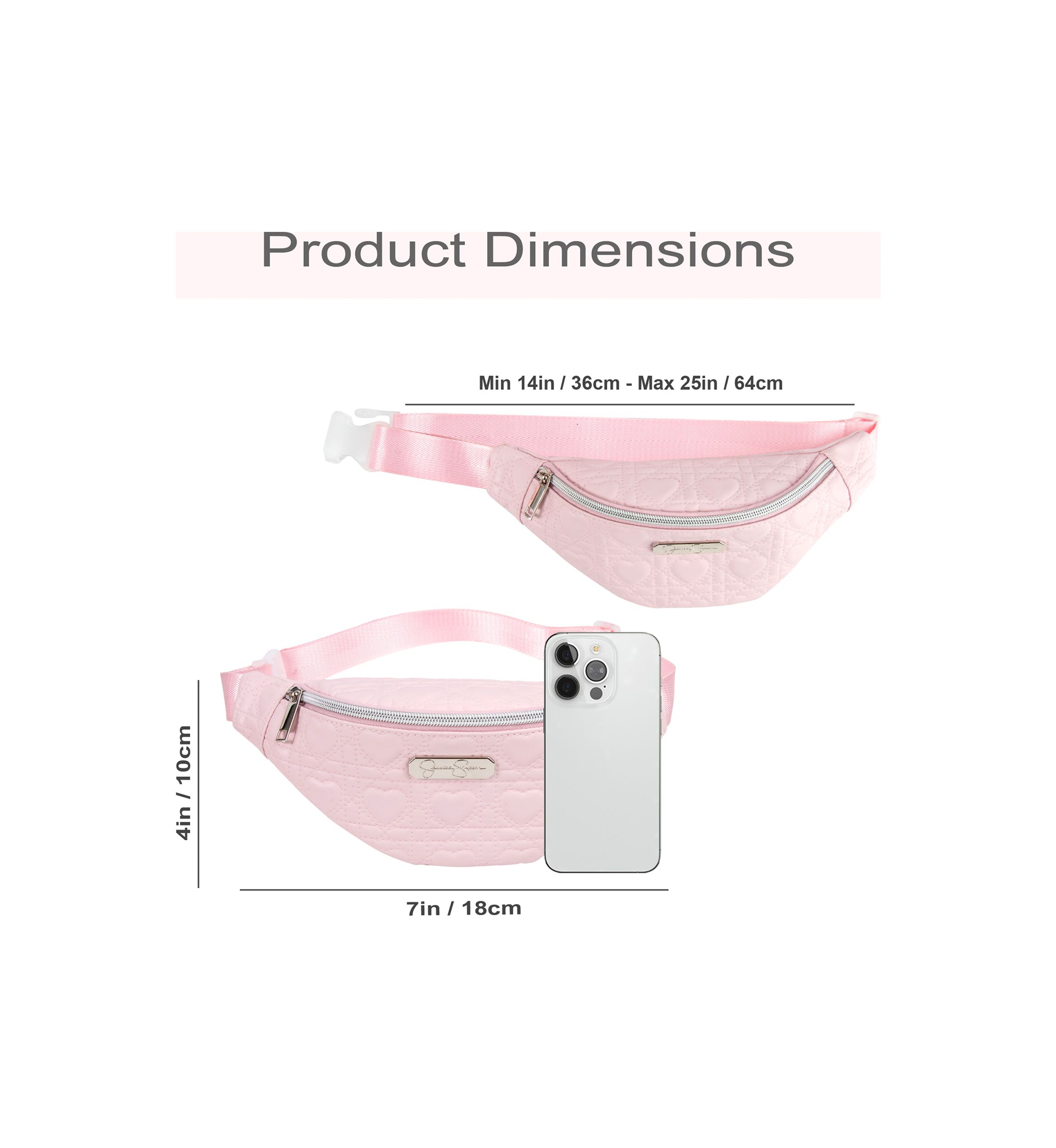 Girls Quilted Crossbody Sling Fanny Pack