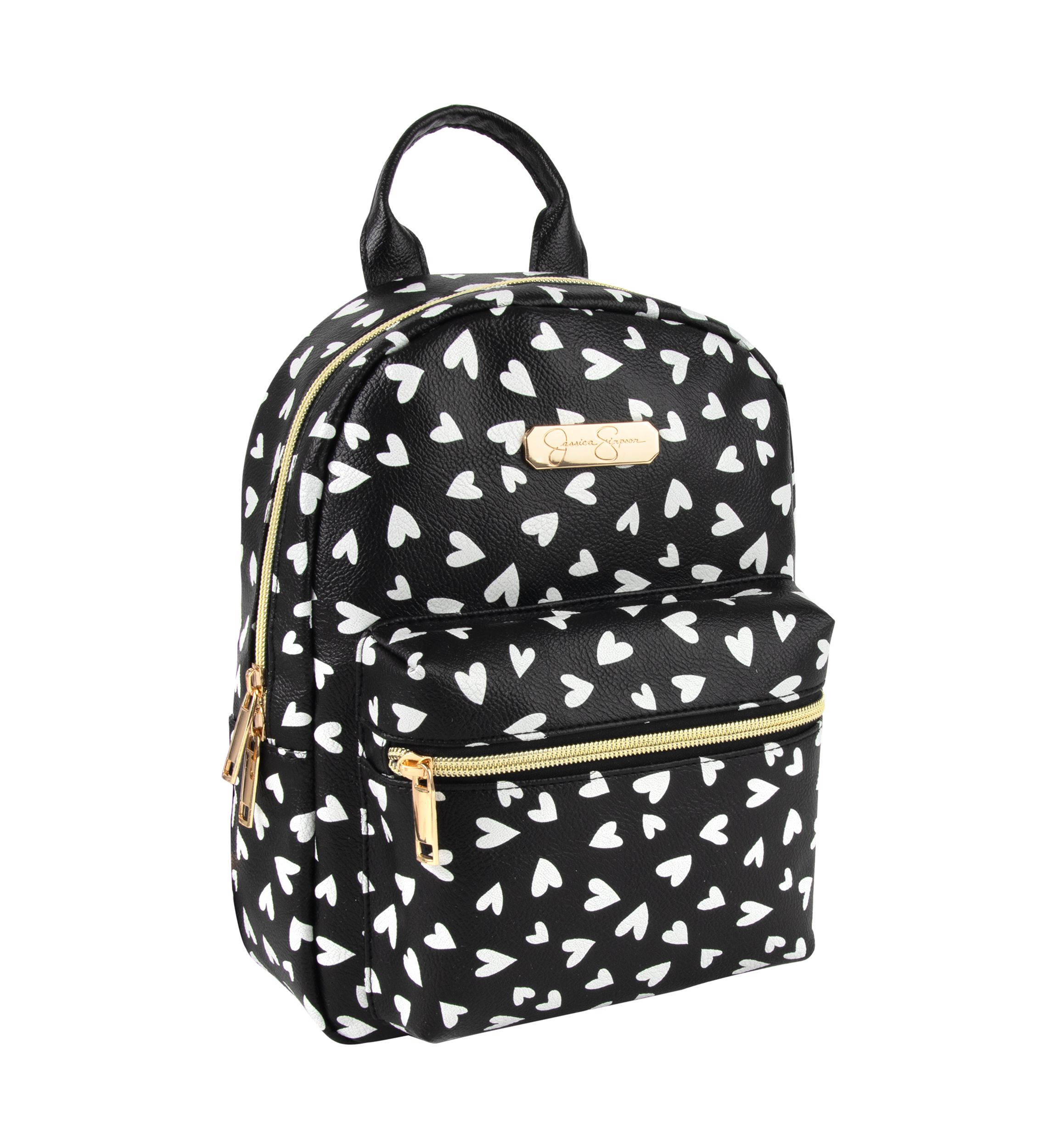 Mini Hearts Printed Backpack