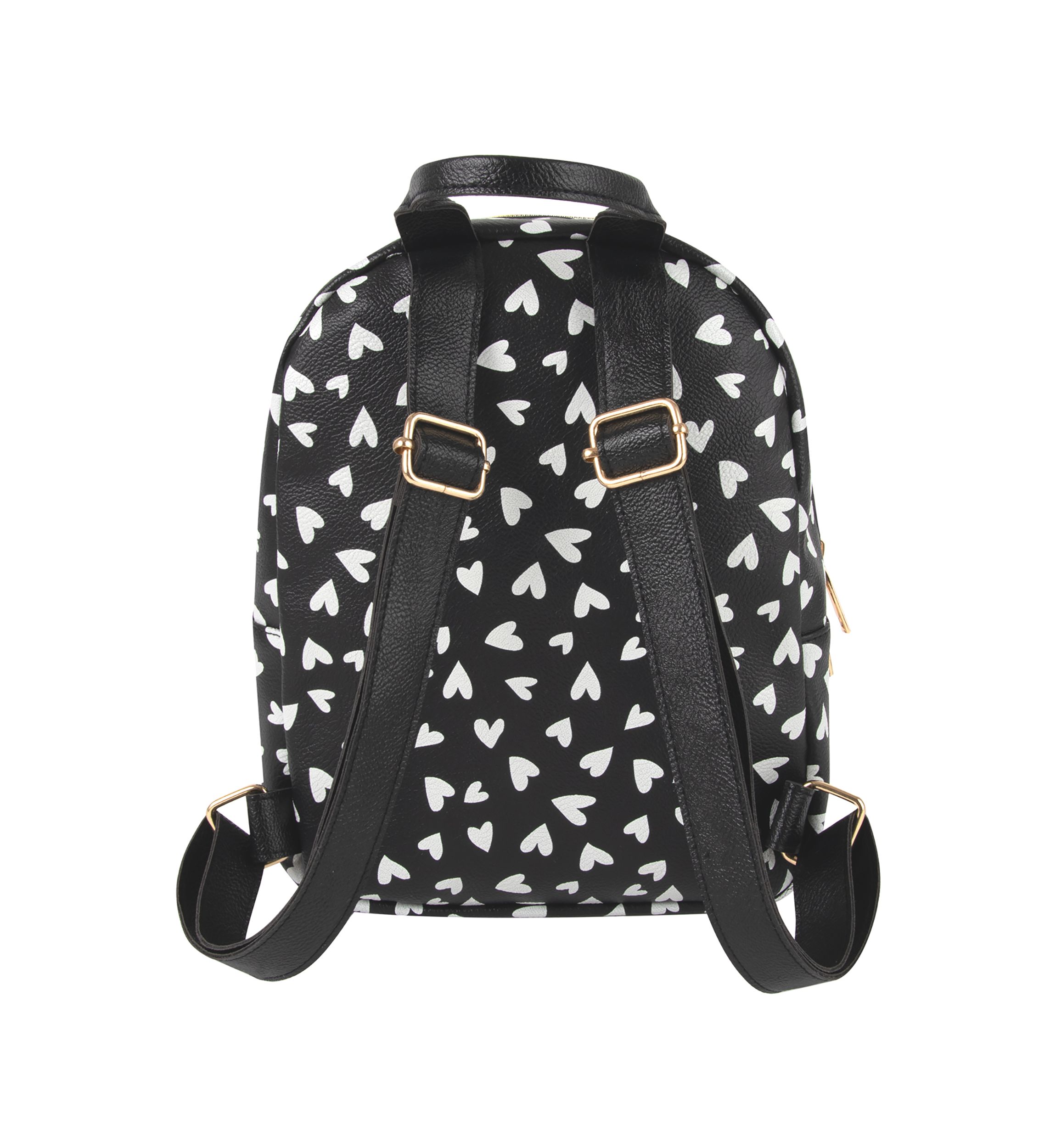 Mini Hearts Printed Backpack