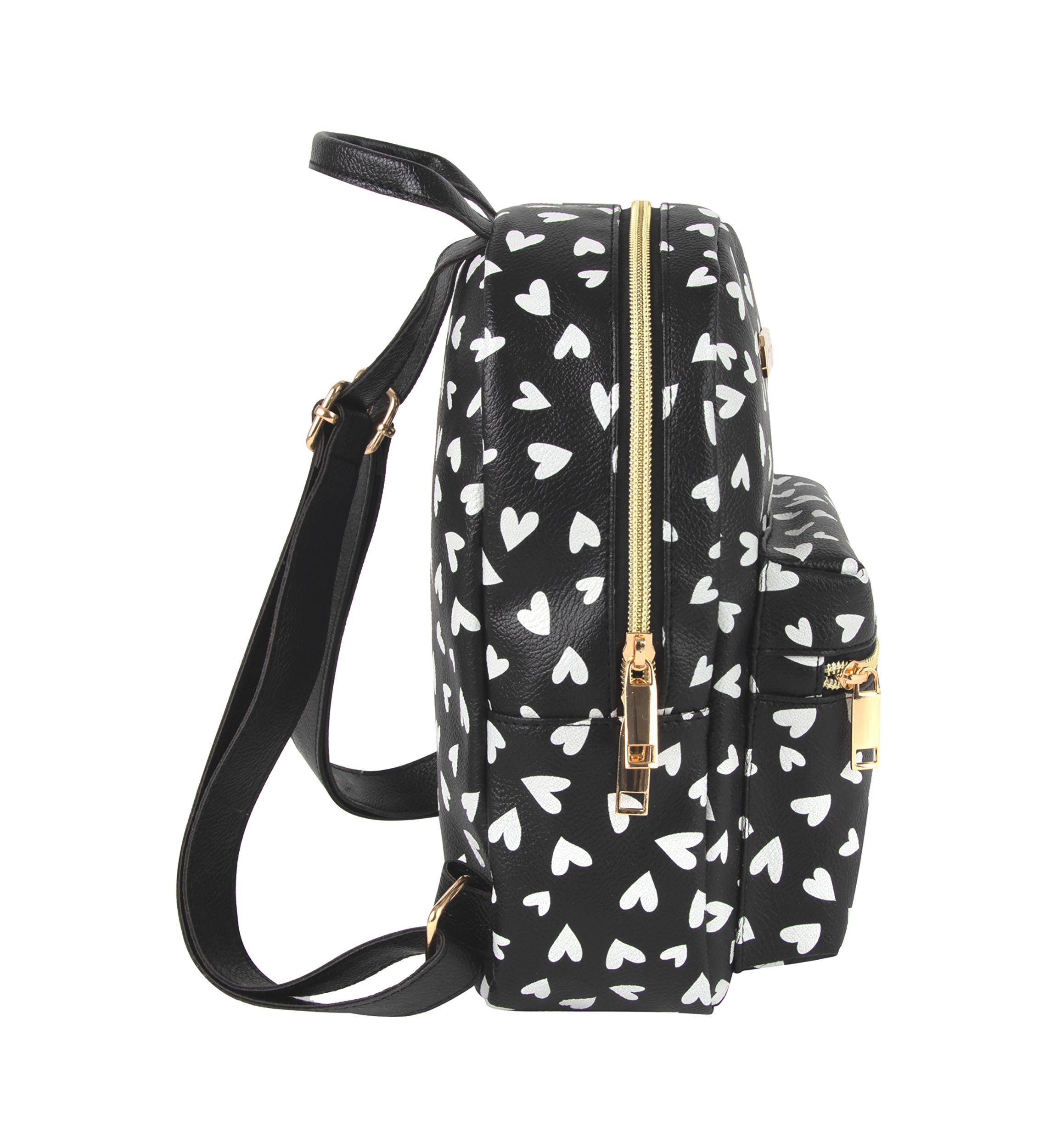 Mini Hearts Printed Backpack