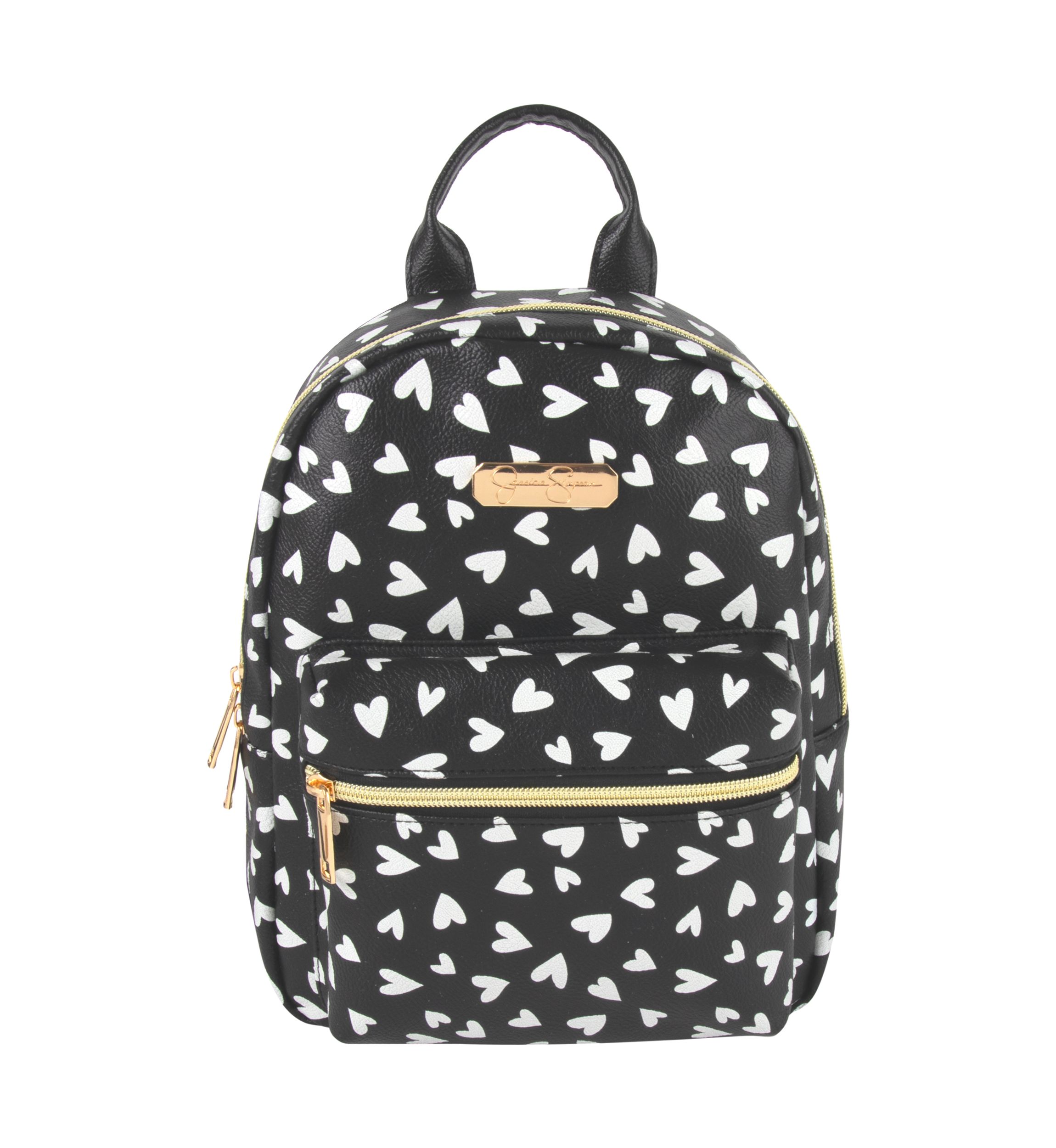 Mini Hearts Printed Backpack