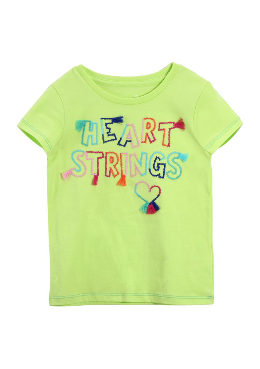Girls 2-8 Heart Strings Graphic T-Shirt