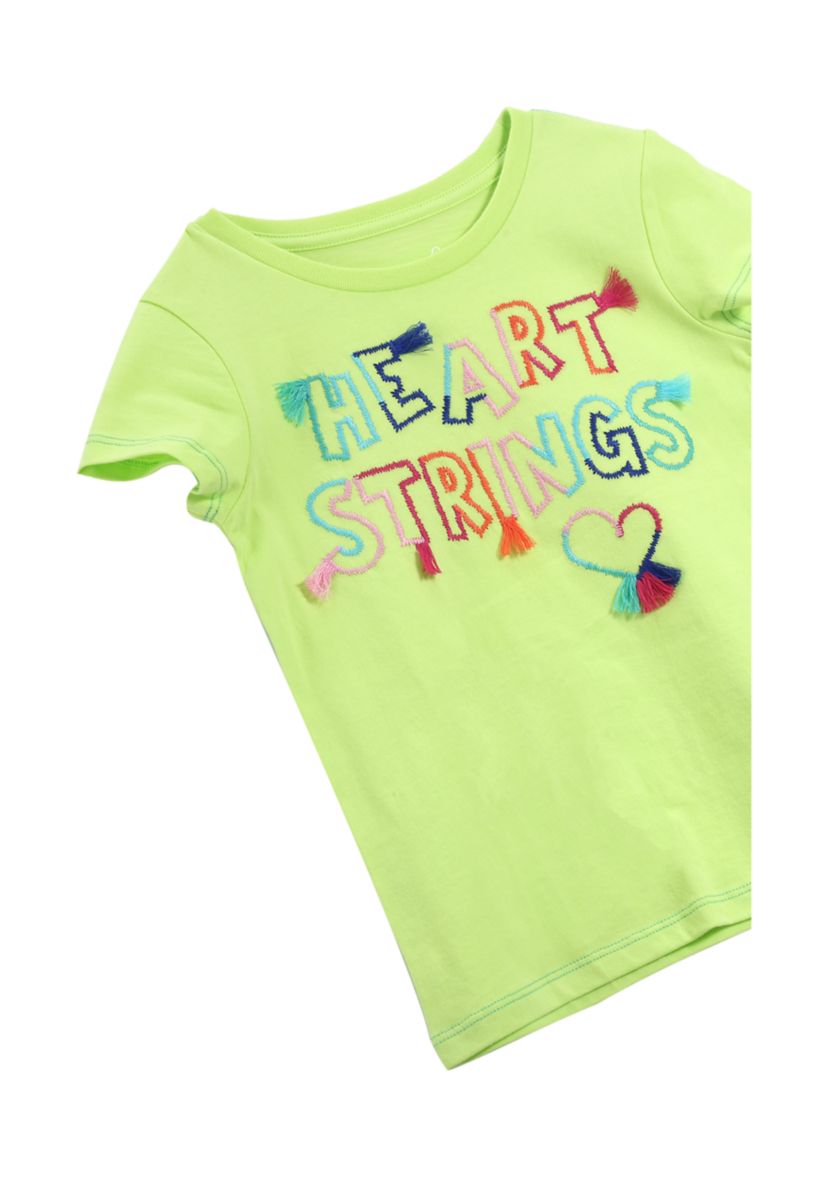 Girls 2-8 Heart Strings Graphic T-Shirt