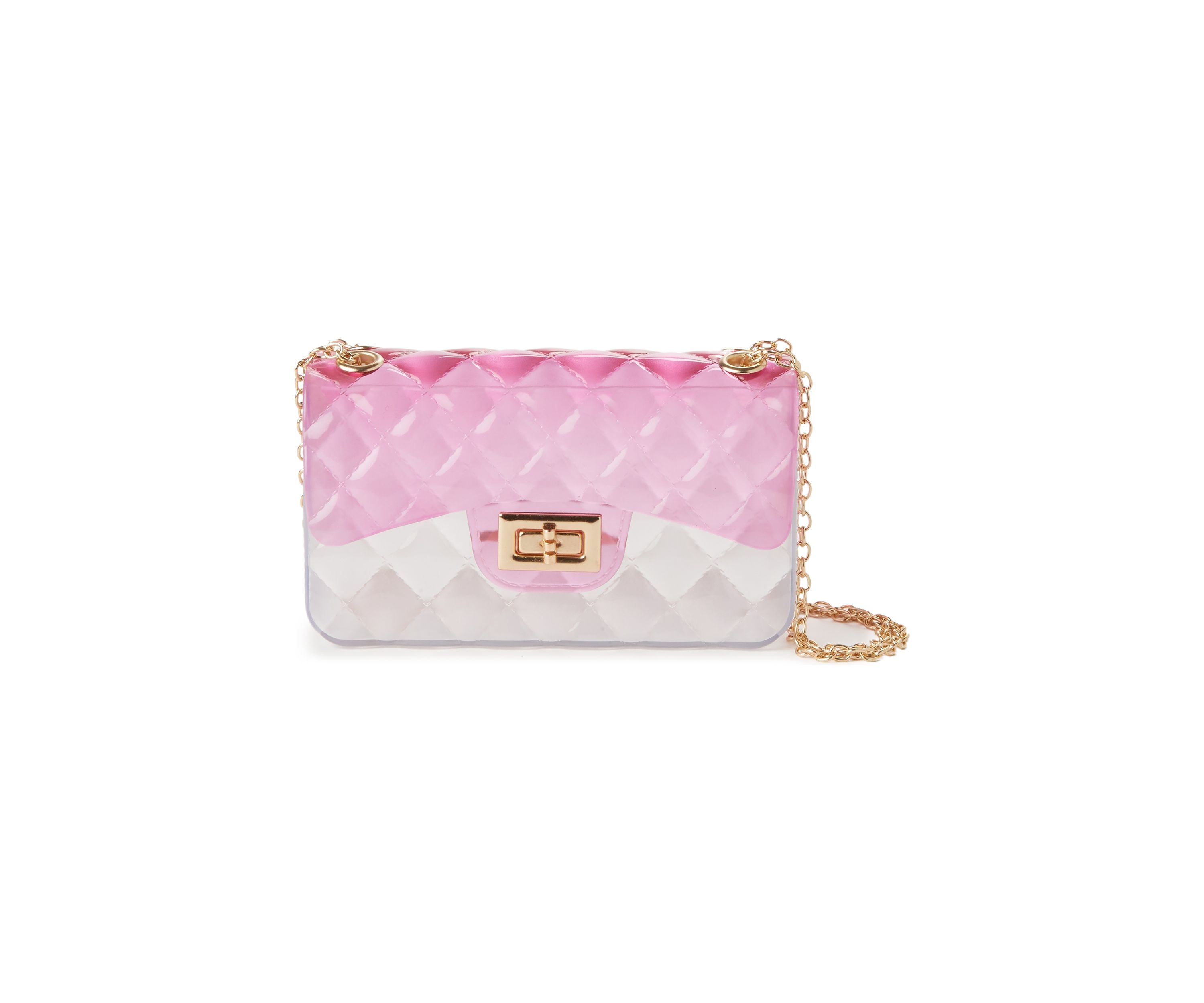 Quilted Texture Jelly Bag with Chain 