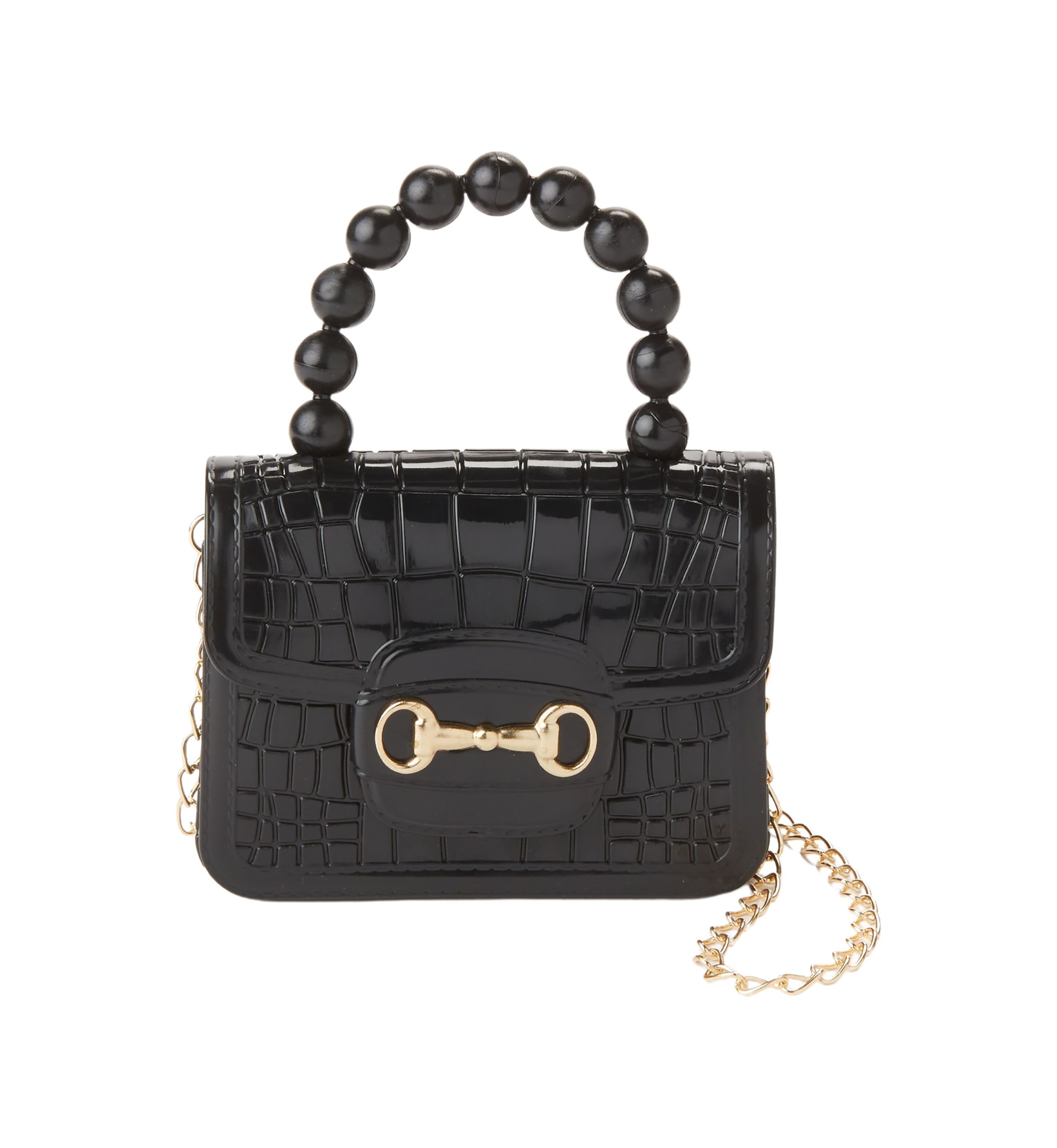 Girls Faux Snakeskin Bag