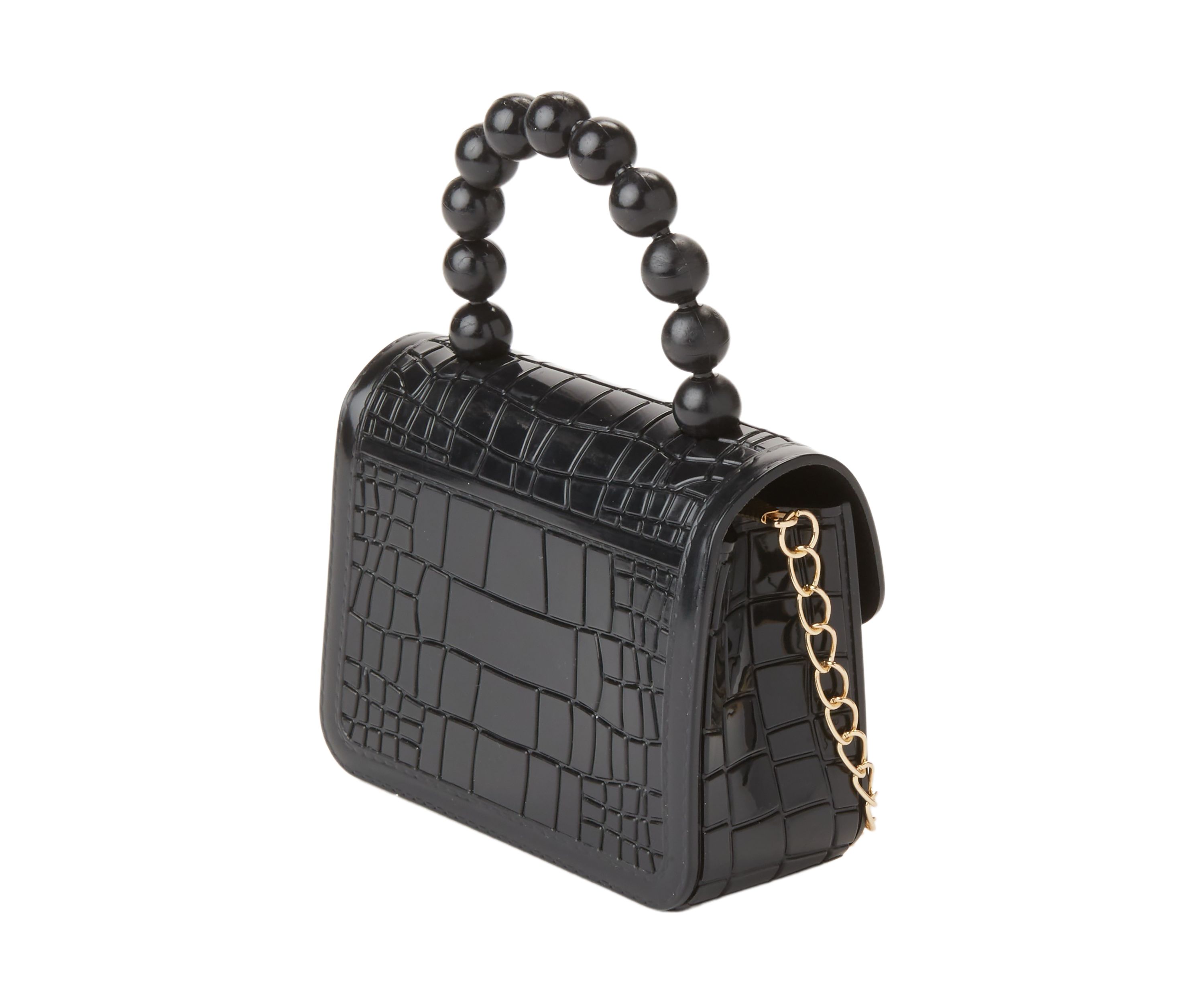 Girls Faux Snakeskin Bag