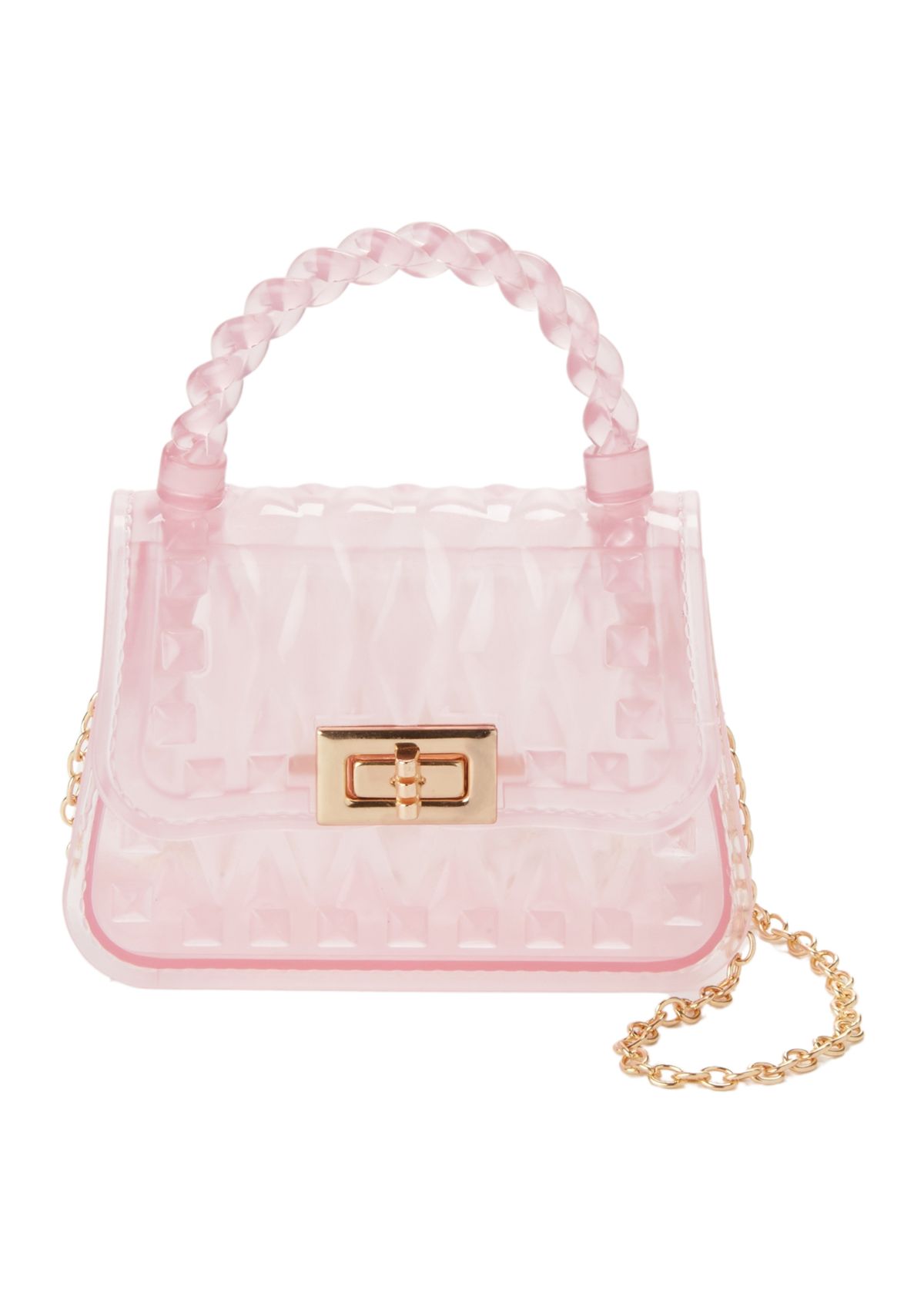 Pink Diamond Quilted Handbag