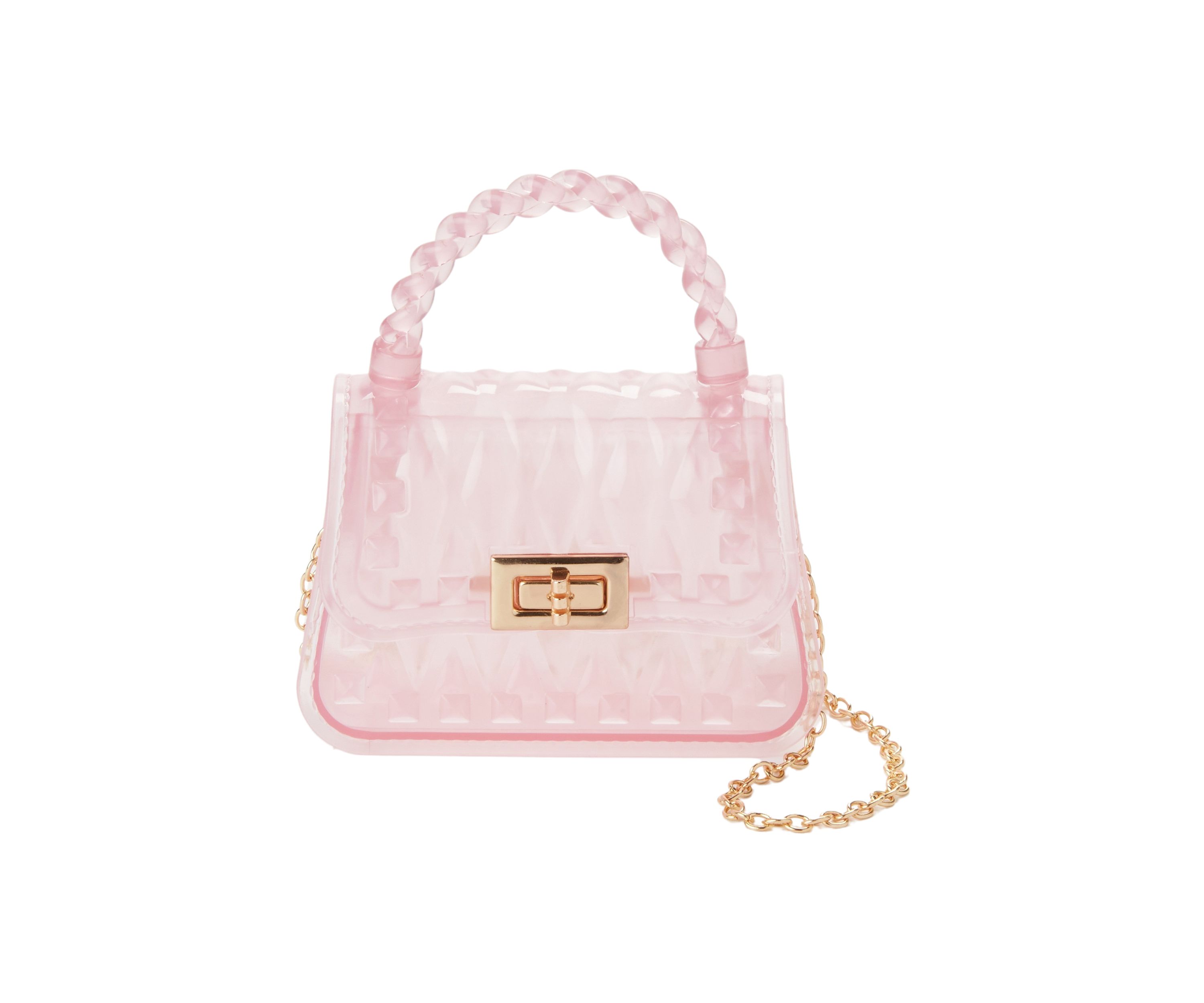 Pink Diamond Quilted Handbag