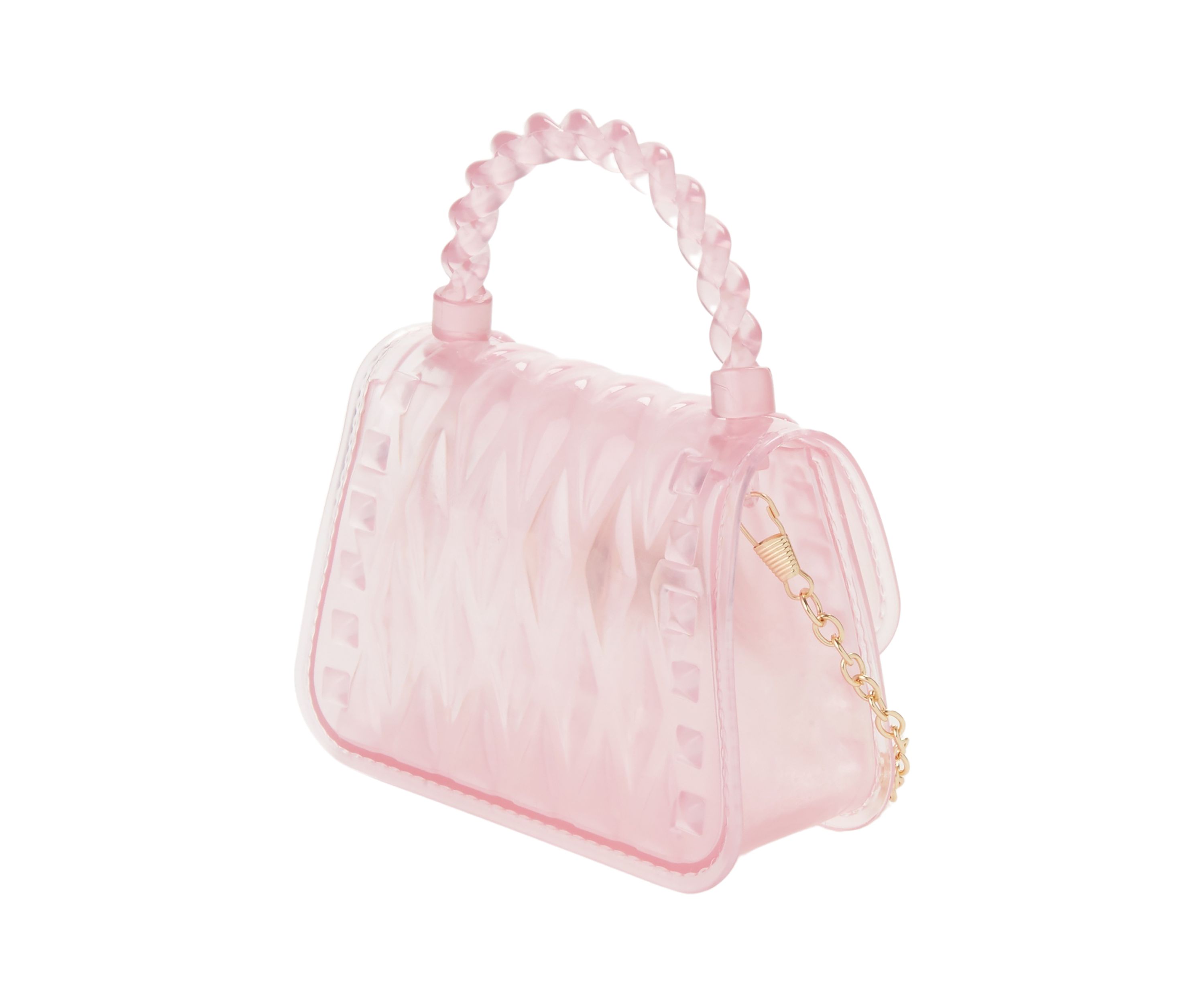Pink Diamond Quilted Handbag