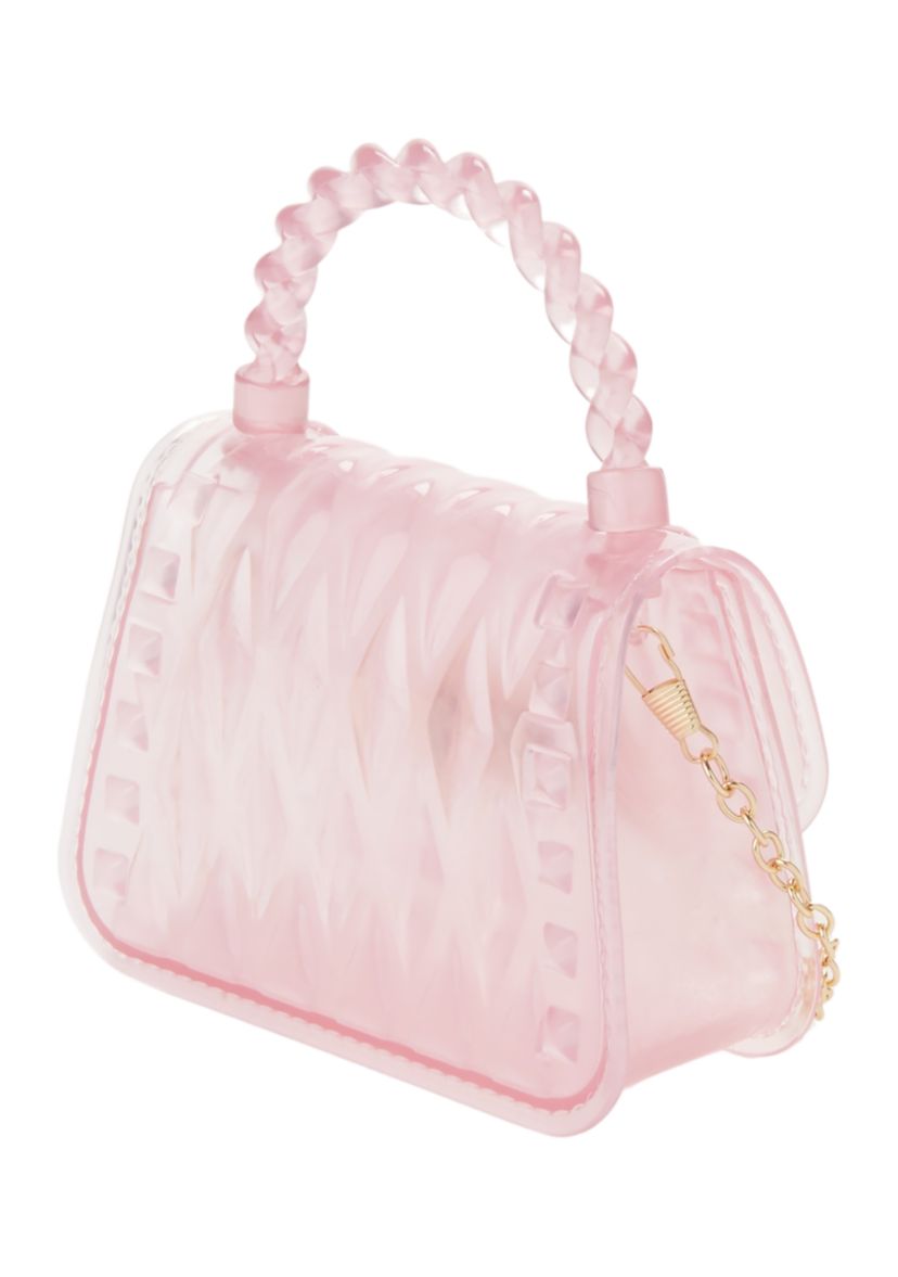 Pink Diamond Quilted Handbag