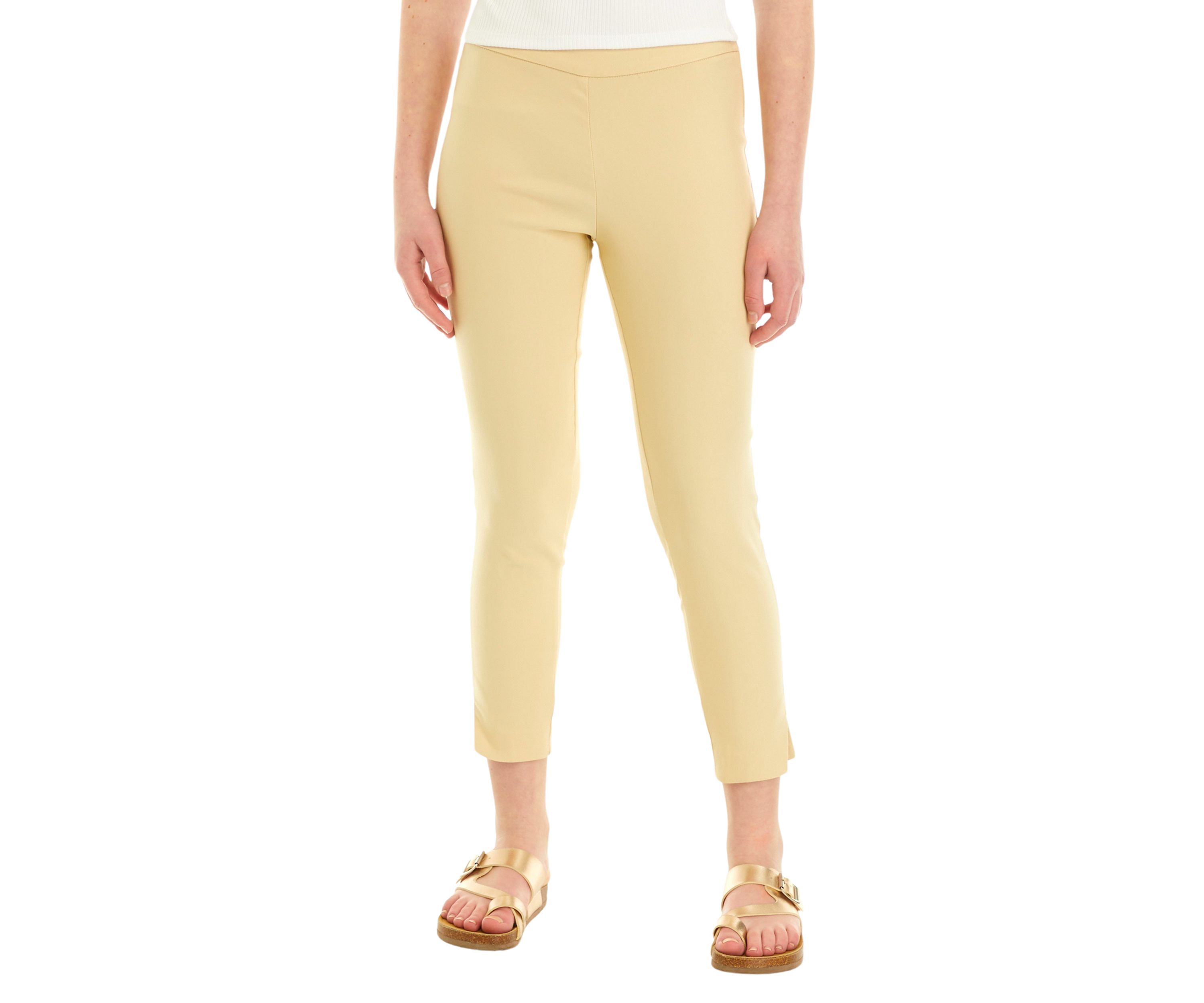Side Slit Pull On Pants