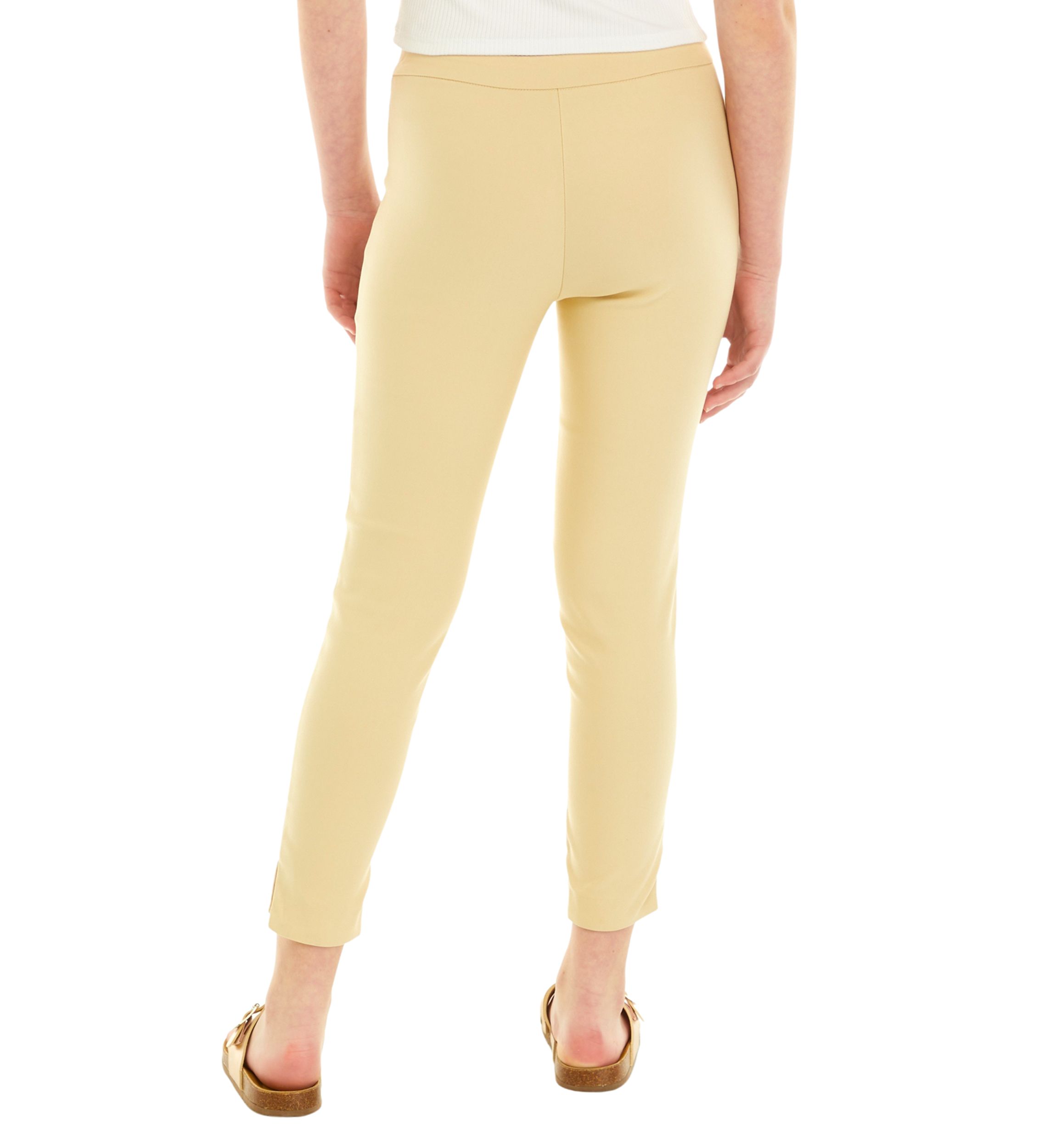 Side Slit Pull On Pants