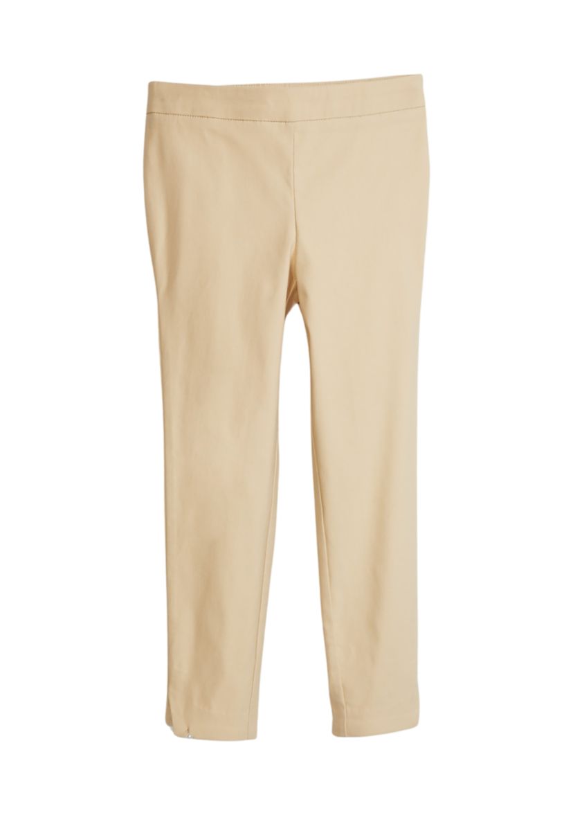 Girls 4-6x Side Slit Pull On Pants