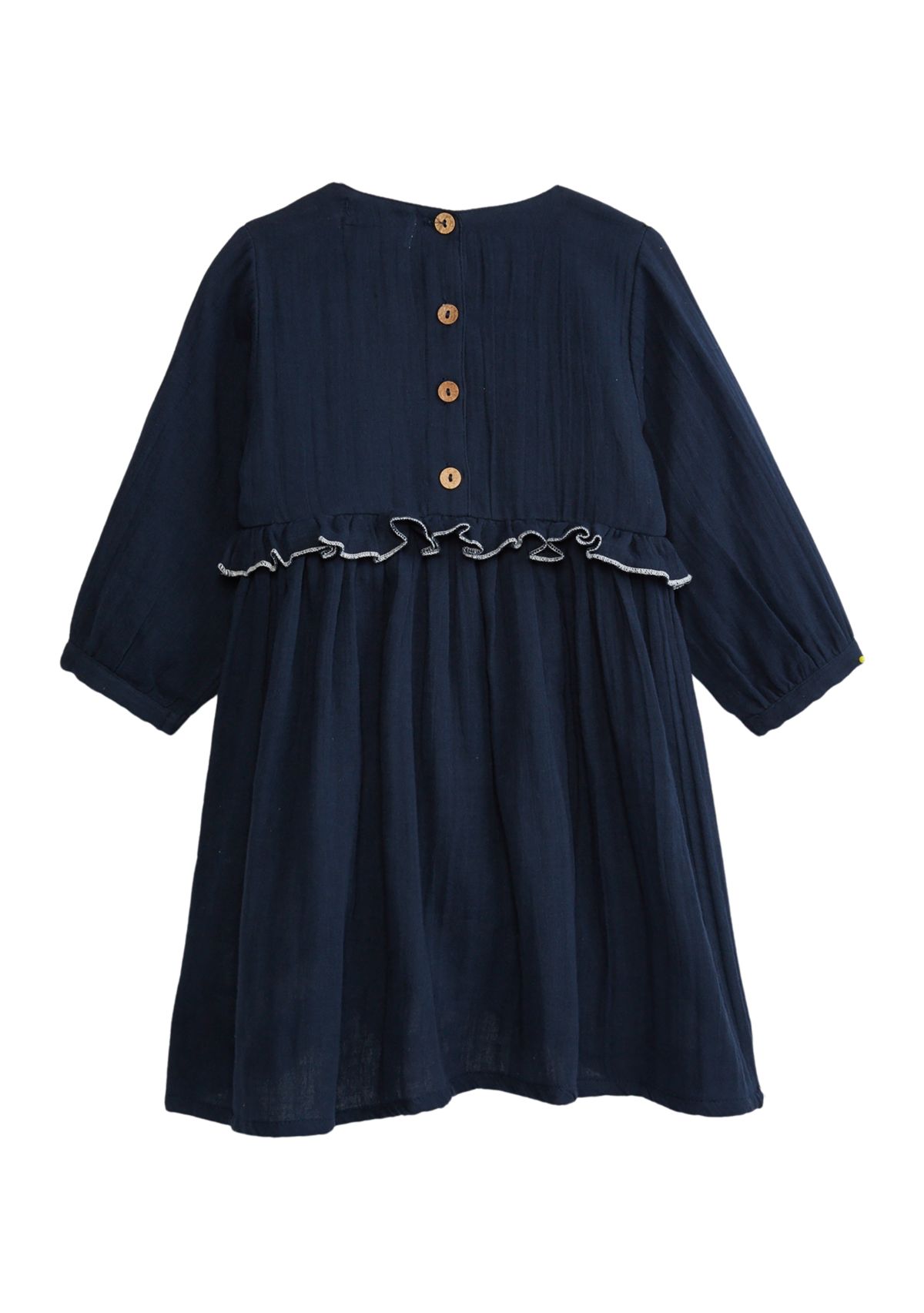 Girls 4-16 Embroidered Keyhole Neck Dress