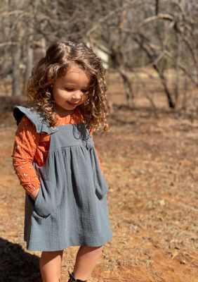 Girls 4-6x Short Ruffle Sleeve Opal Dress