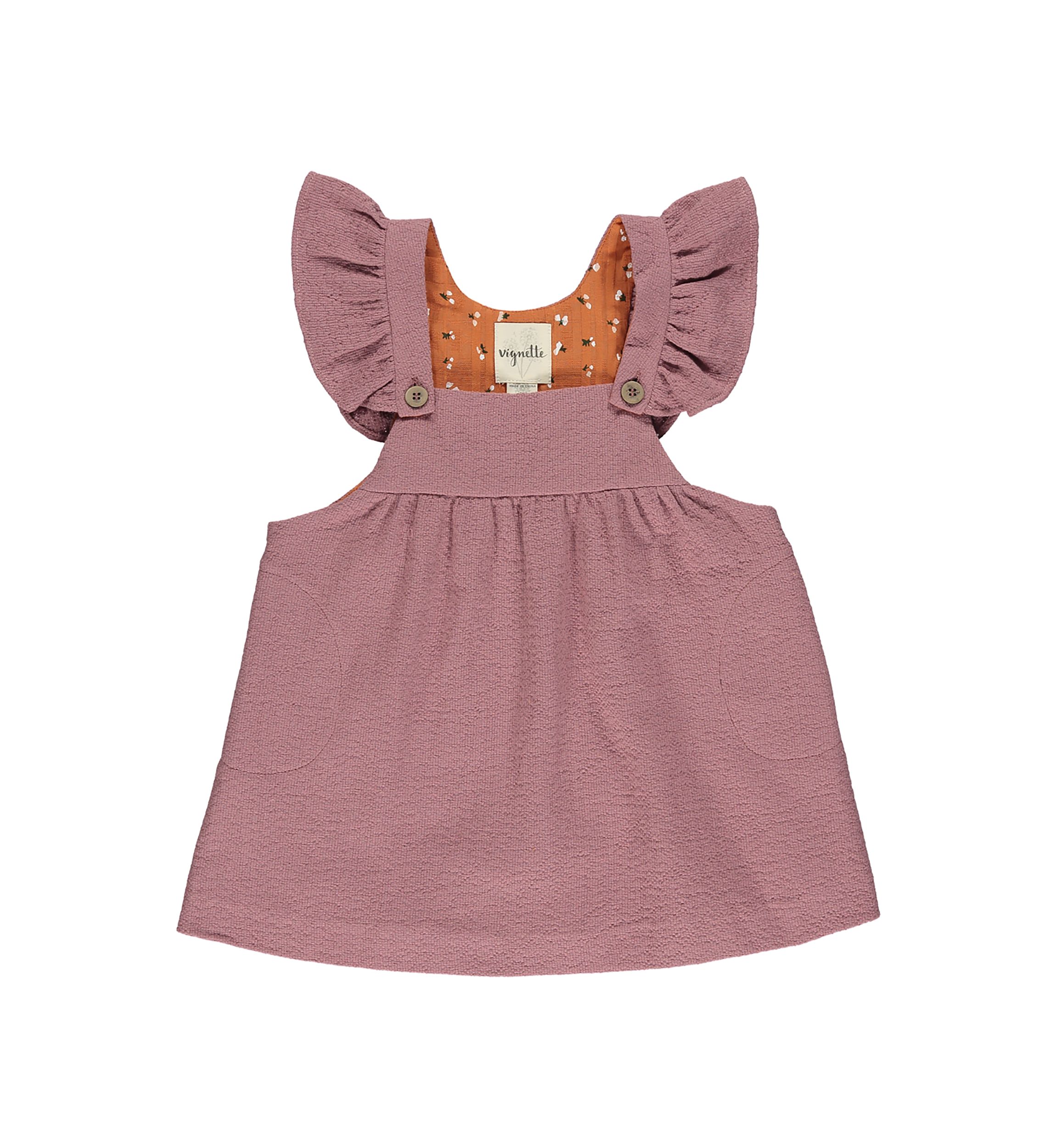 Girls 4-6x Short Ruffle Sleeve Opal Dress