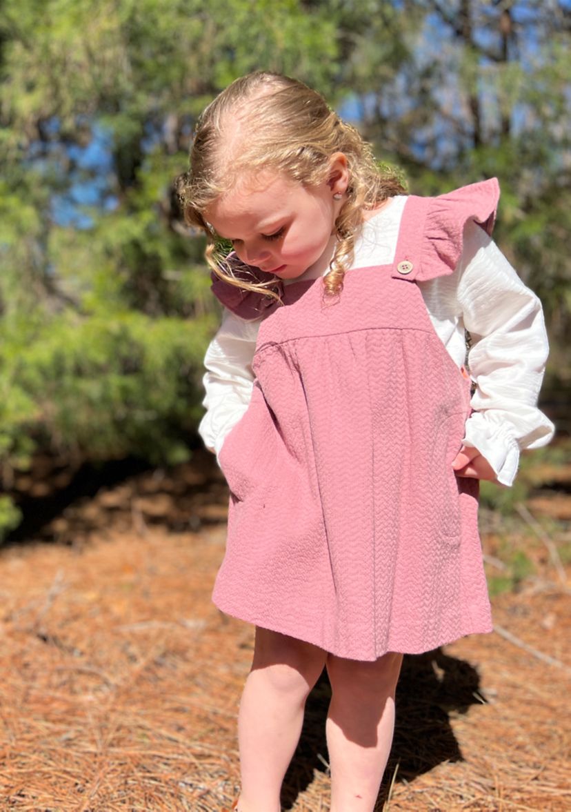 Girls 4-6x Short Ruffle Sleeve Opal Dress