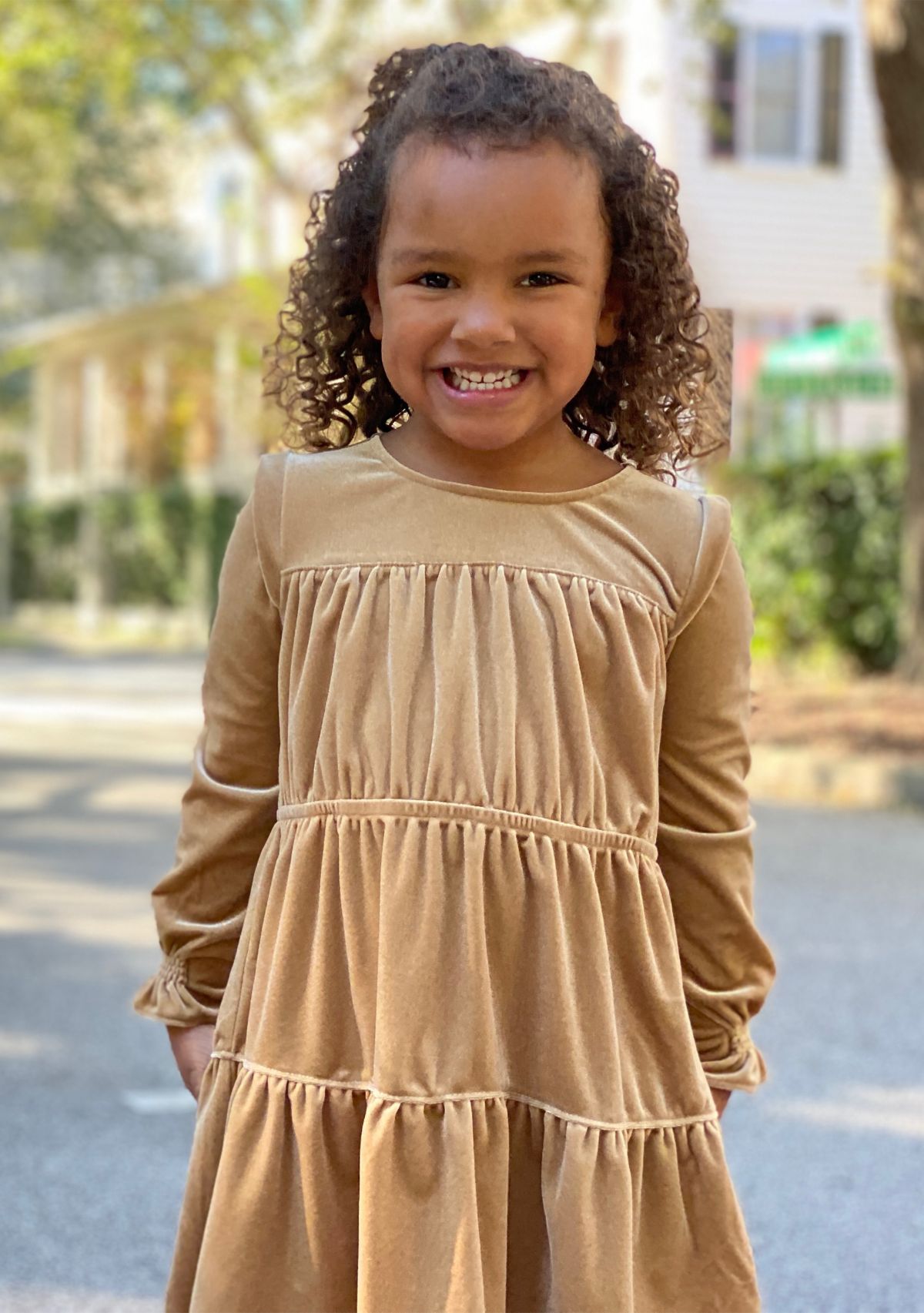 Girls 4-6x Long Sleeve Bennett Dress