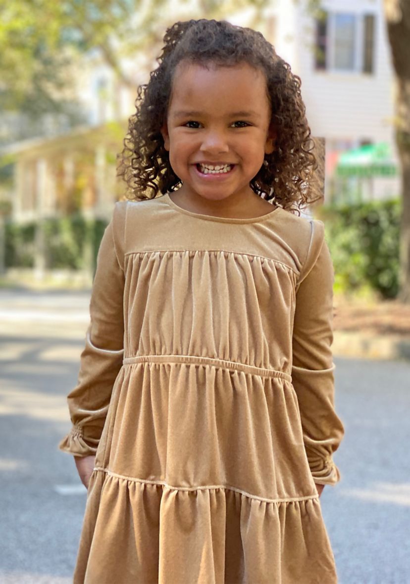 Girls 4-6x Long Sleeve Bennett Dress