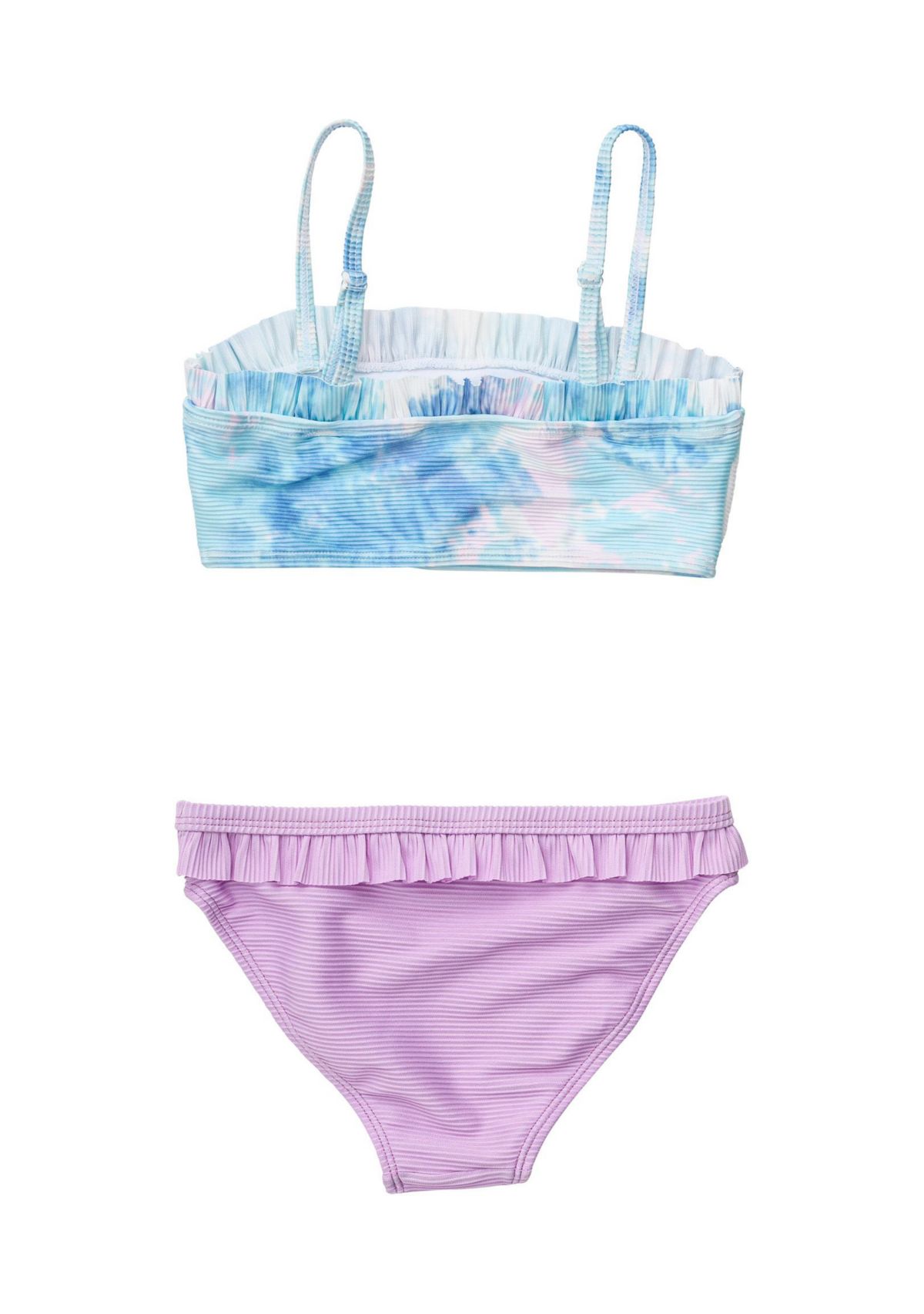 Girls 7-16 Sky Dye Frilled Bandeau Bikini