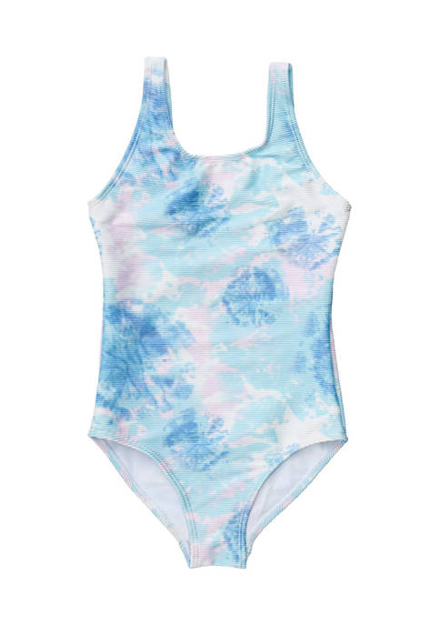 Snapper Rock Girls 7-16 Sky Dye Scoop Swimsuit