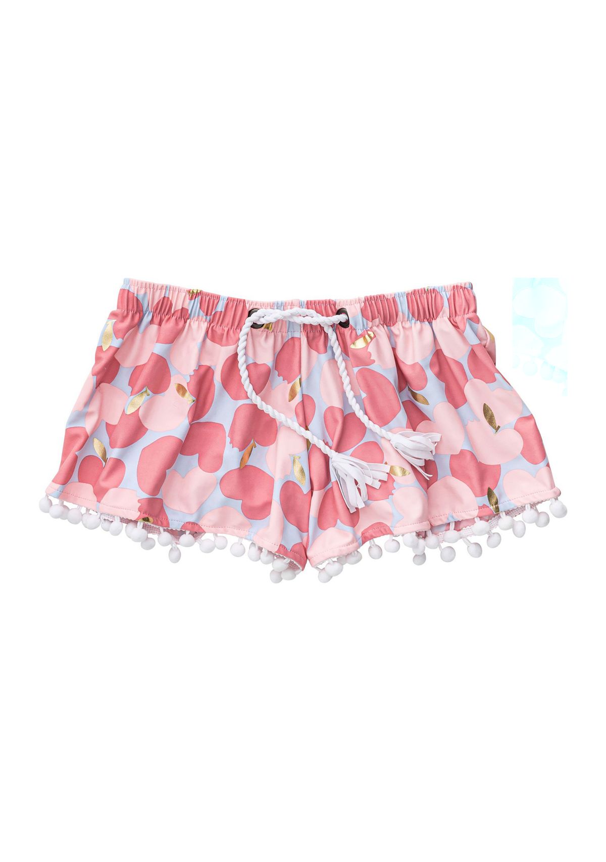 Girls 4-6 Apple Love Swim Shorts