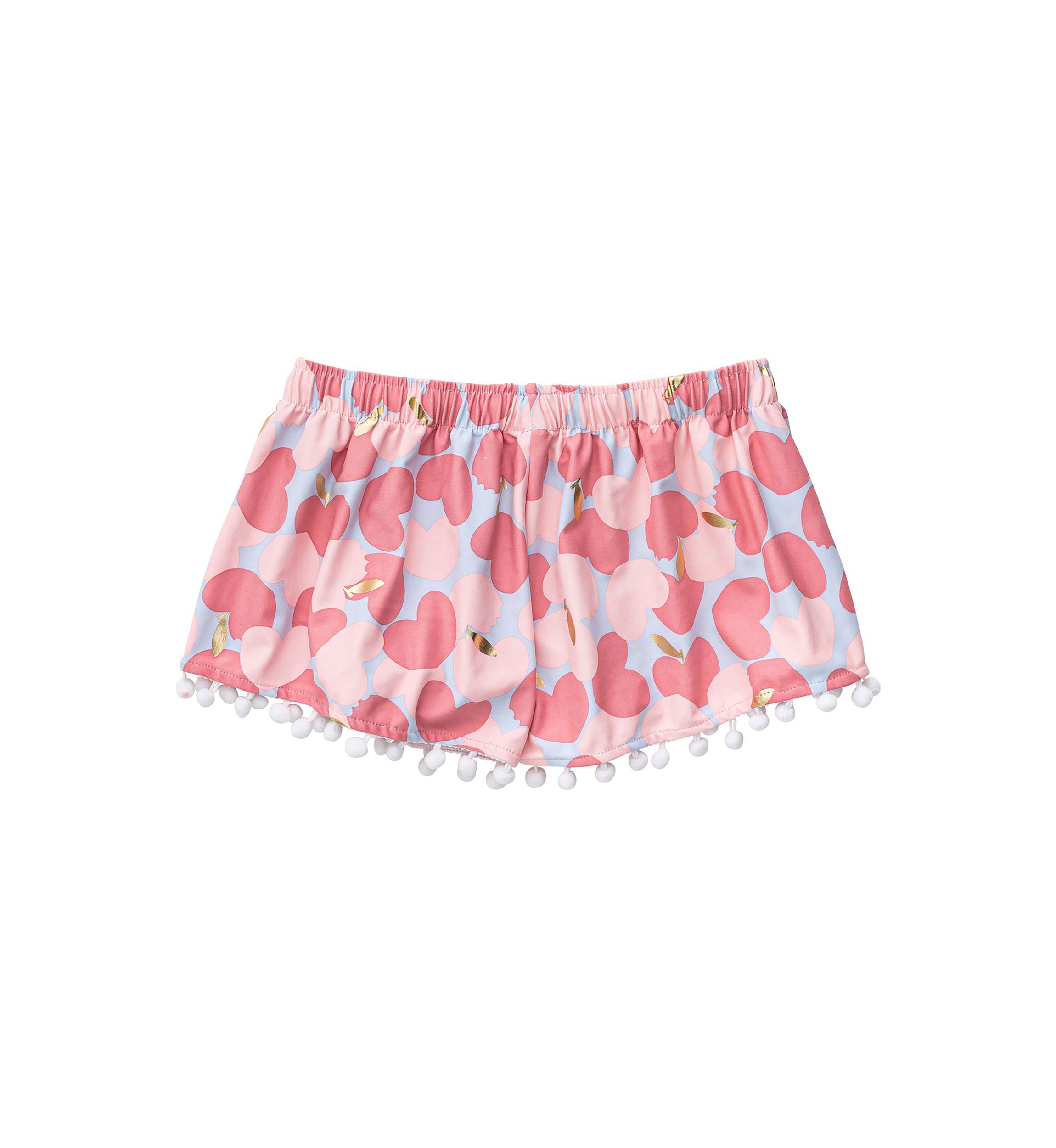 Girls 4-6 Apple Love Swim Shorts