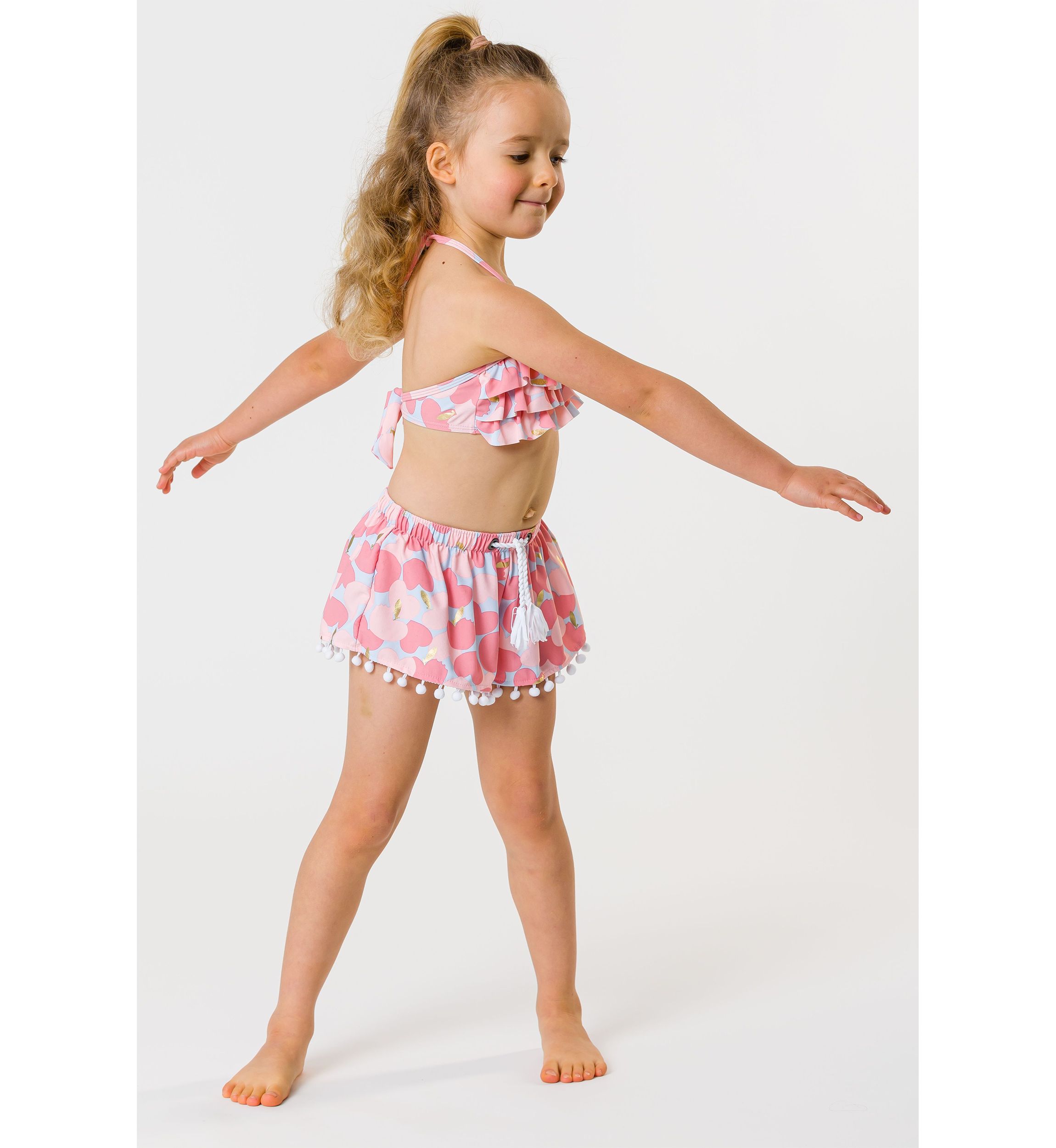 Girls 4-6 Apple Love Swim Shorts