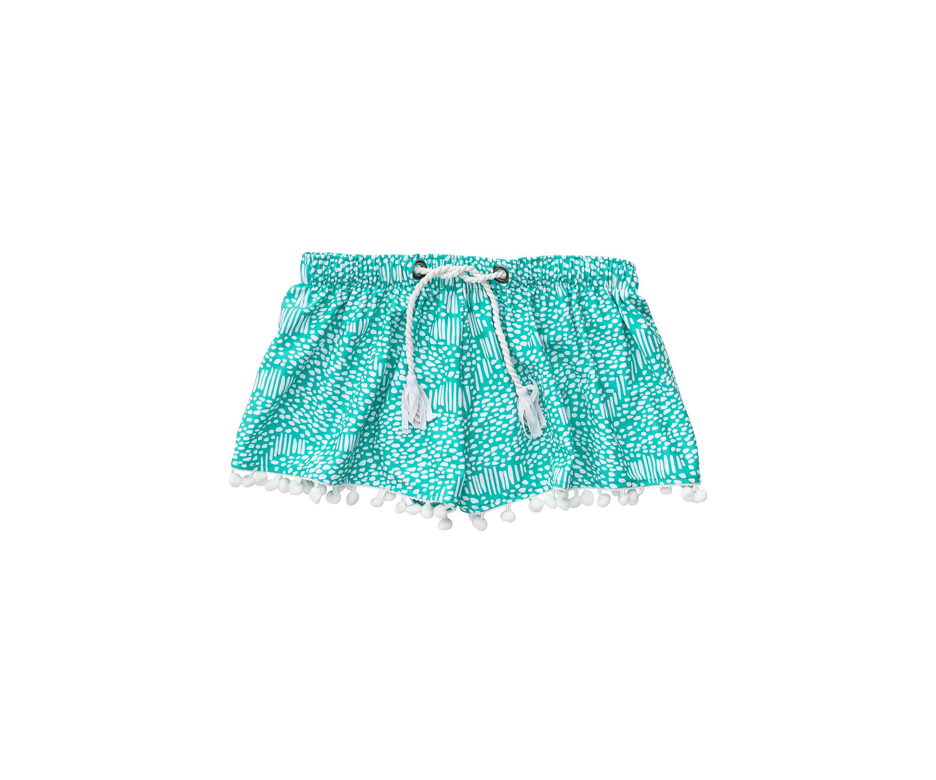 Girls 4-6 Spearmint Spot Swim Shorts