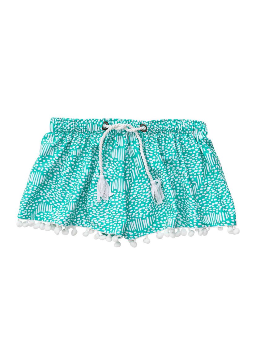 Girls 4-6 Spearmint Spot Swim Shorts