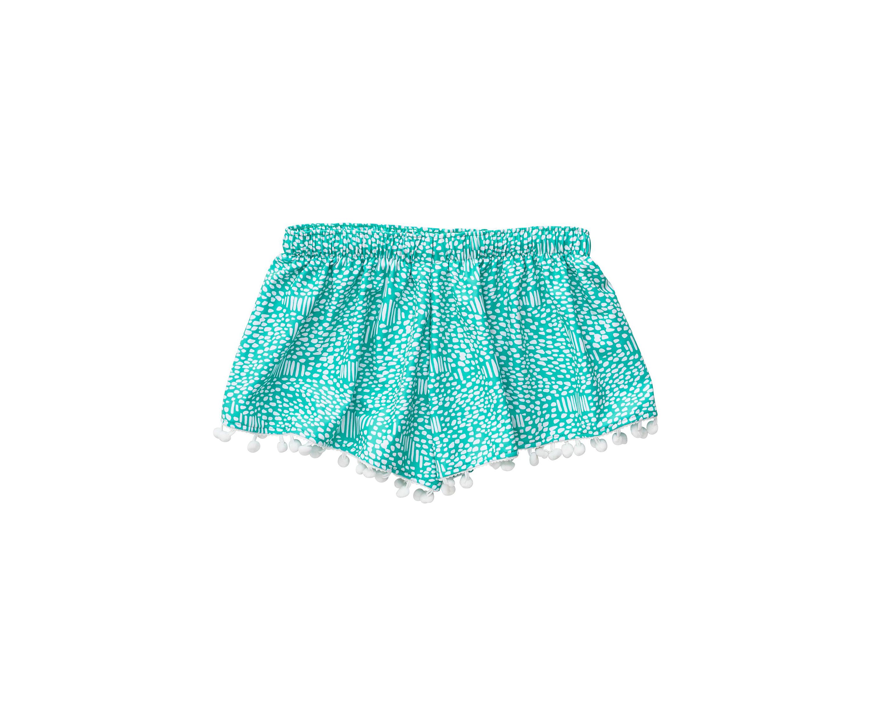 Girls 4-6 Spearmint Spot Swim Shorts