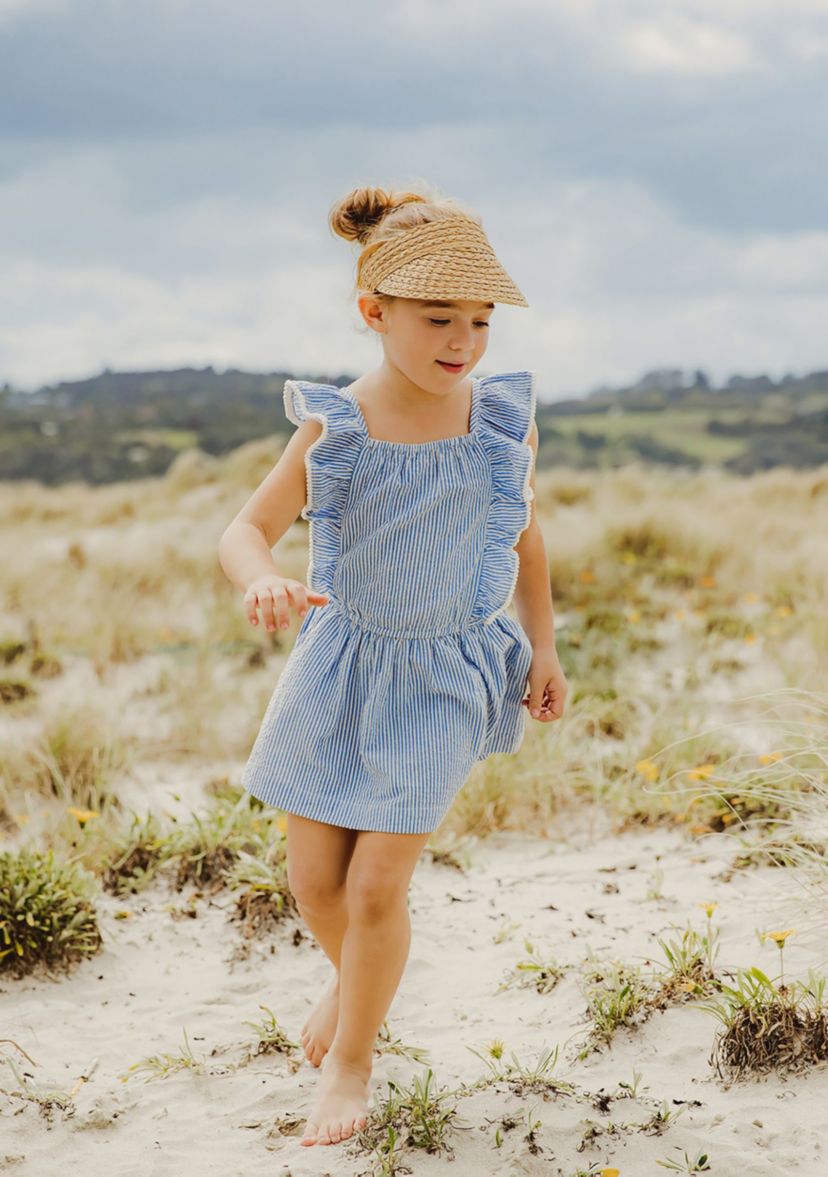 Cornflower Frilled Beach Dress
