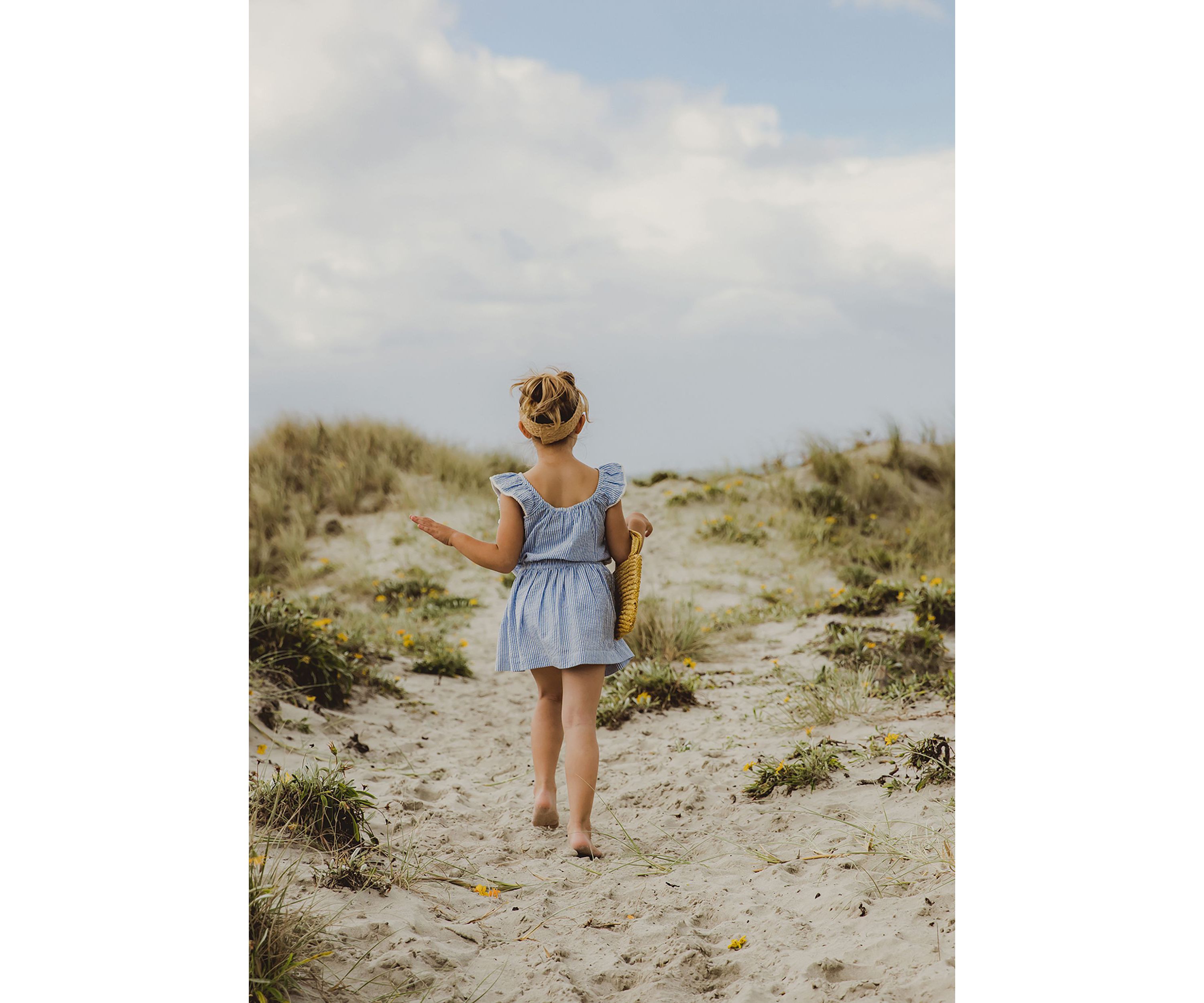 Cornflower Frilled Beach Dress