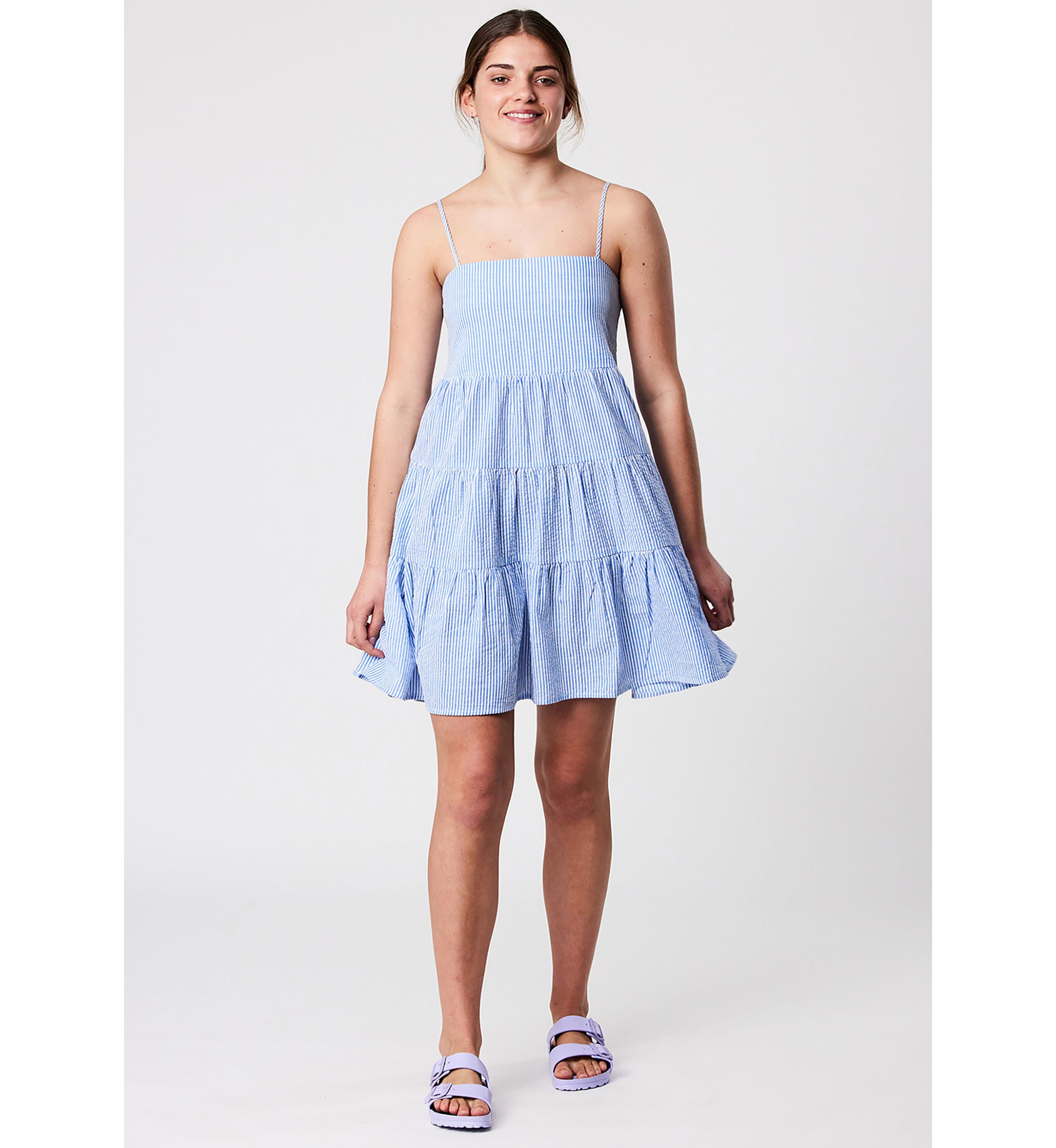 Cornflower Stripe Beach Dress