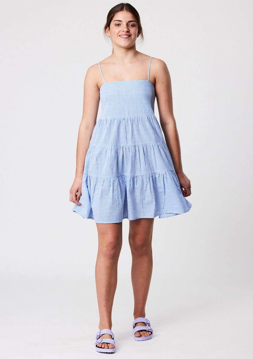 Cornflower Stripe Beach Dress