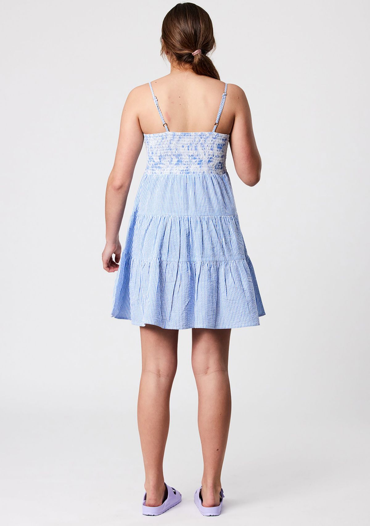 Cornflower Stripe Beach Dress