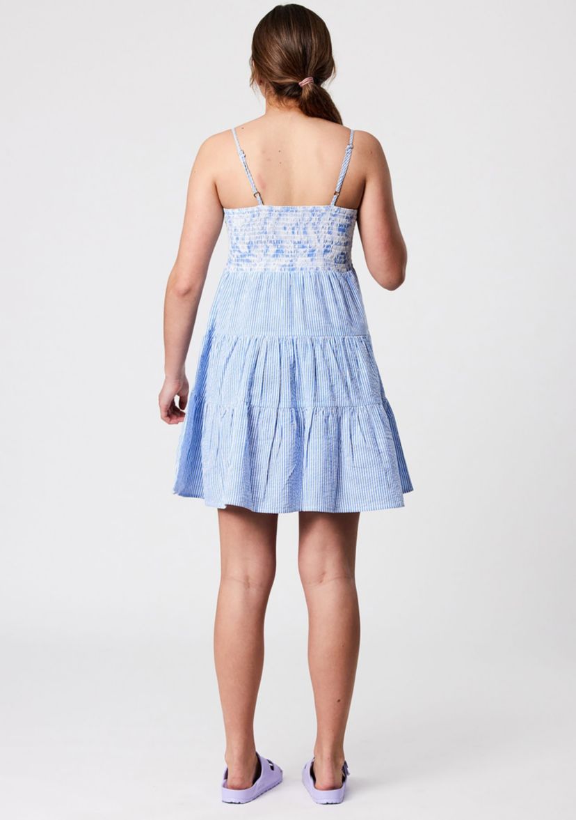 Cornflower Stripe Beach Dress