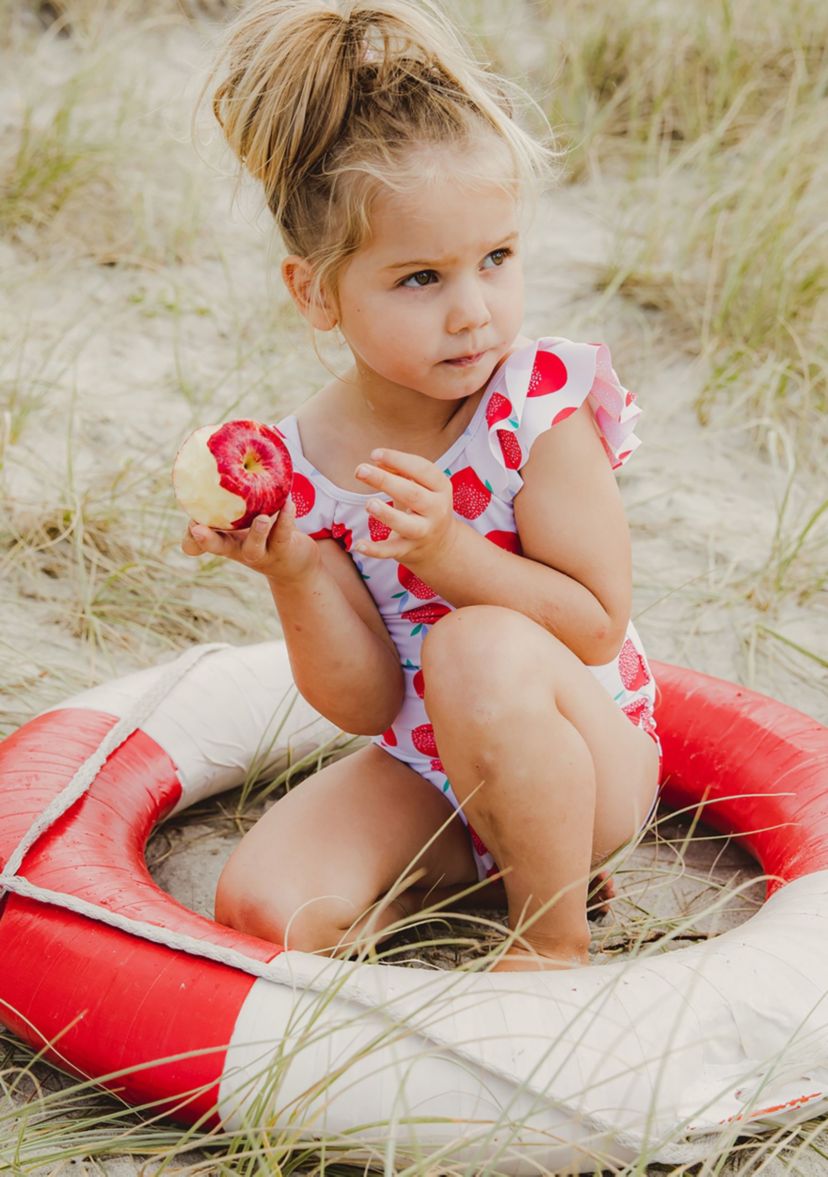 Juicy Fruit Sustainable Flutter Sleeve Swimsuit