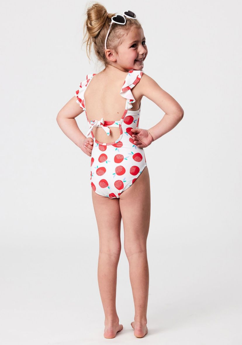 Juicy Fruit Sustainable Flutter Sleeve Swimsuit