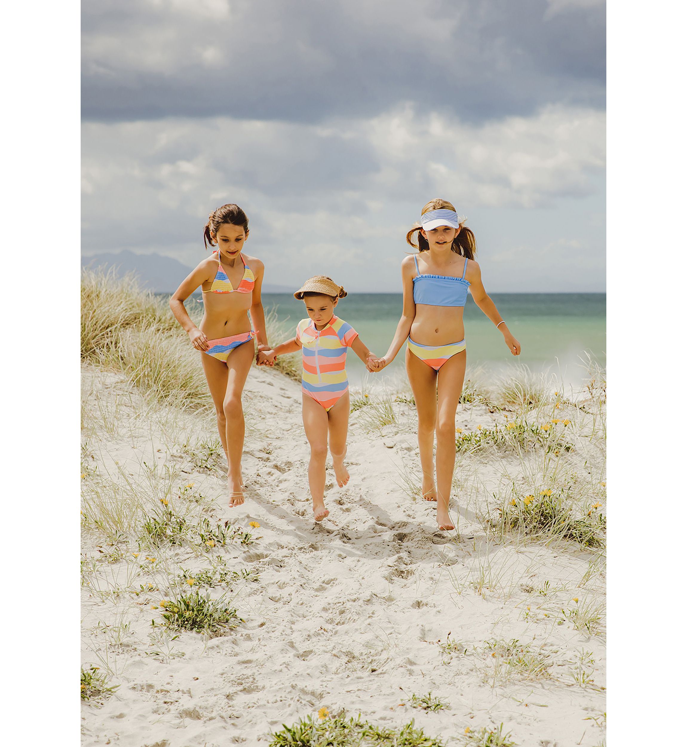 Good Vibes Triangle Shirred Bikini