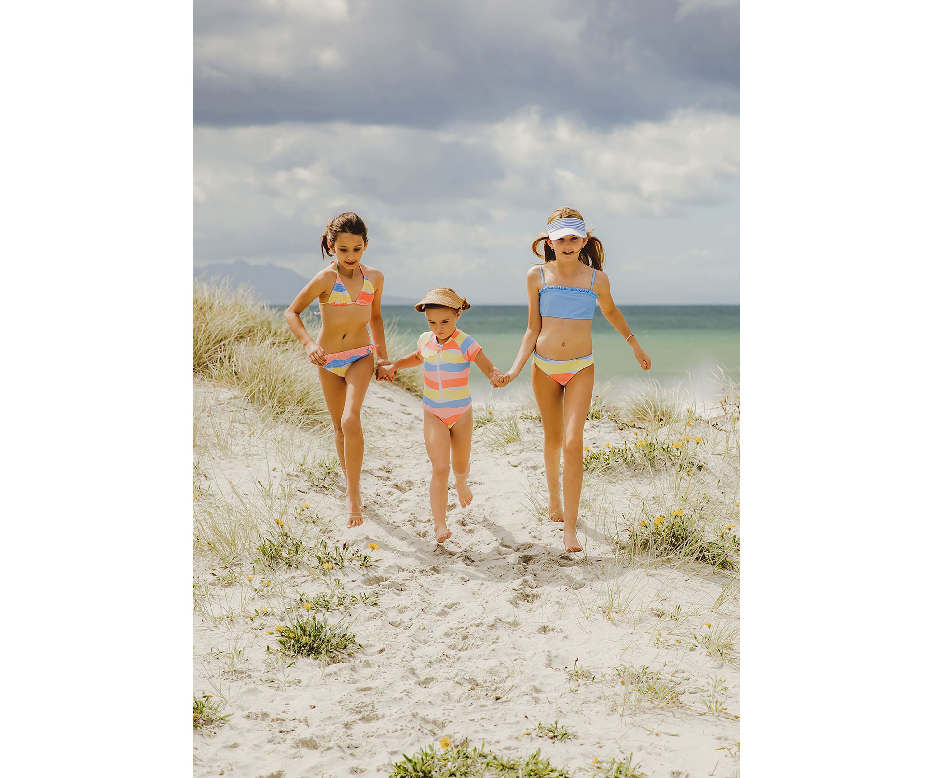 Good Vibes Triangle Shirred Bikini