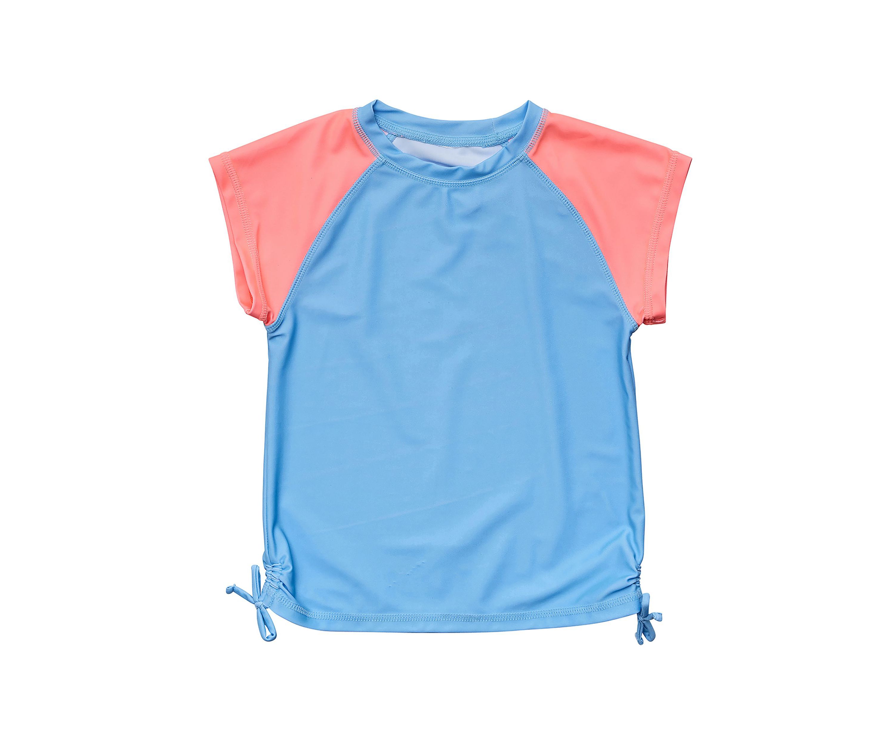 Cornflower Peach Sleeve SS Rash Top