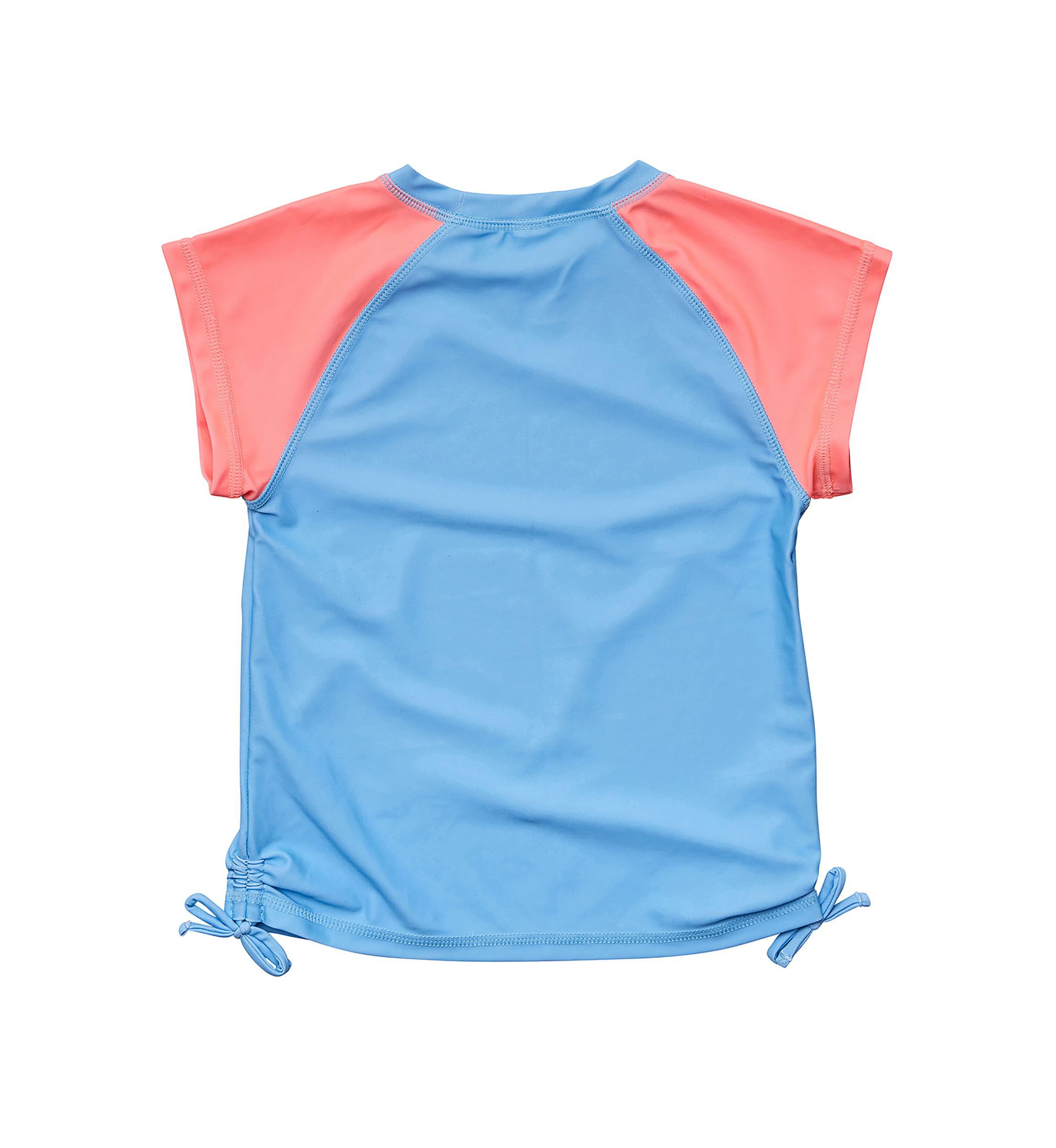 Cornflower Peach Sleeve SS Rash Top