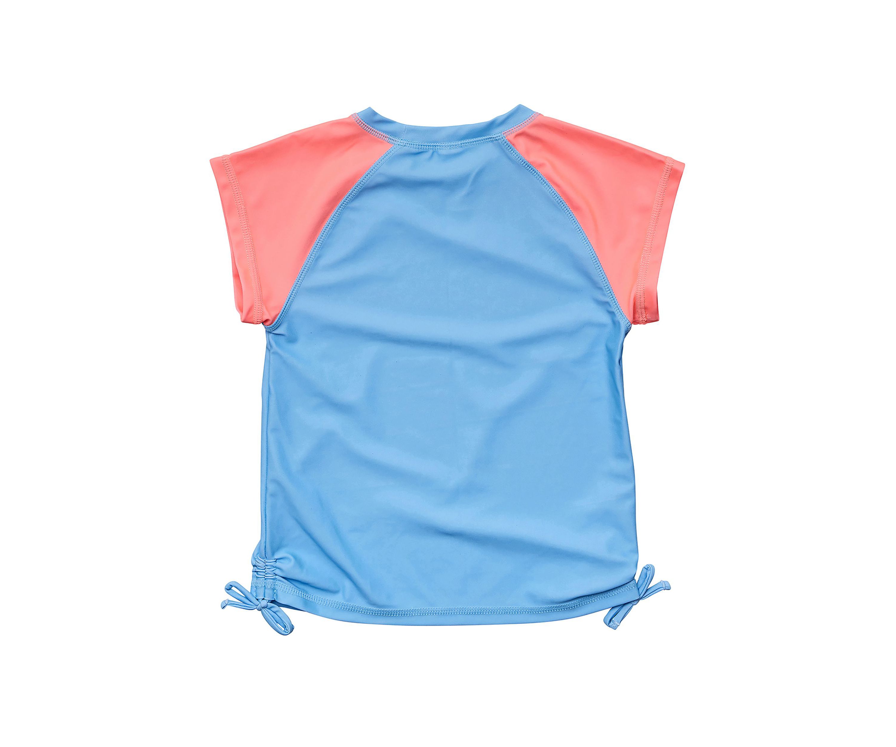 Cornflower Peach Sleeve SS Rash Top