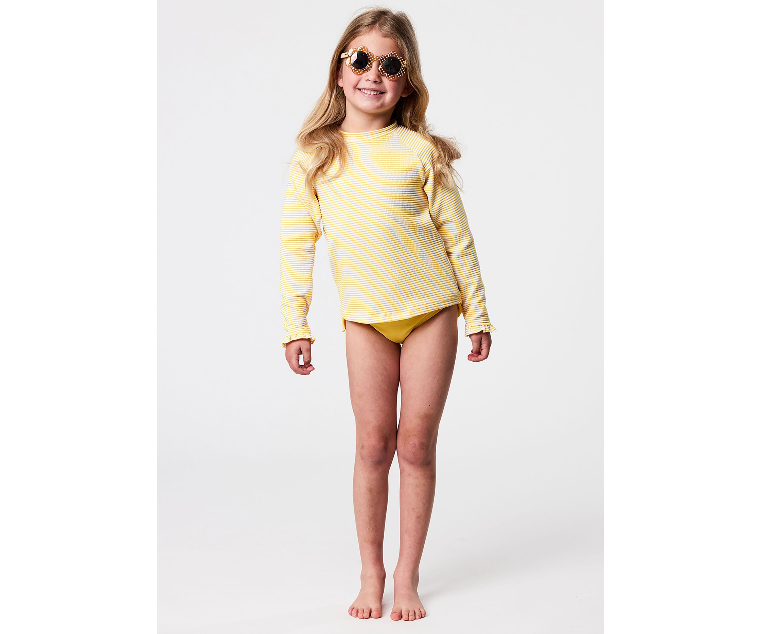 Marigold Stripe LS Rash Top
